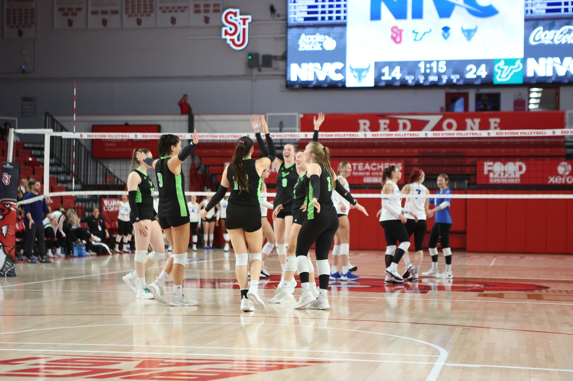 USF Volleyball Sweeps Buffalo to Move onto the Second Round of the NIVC