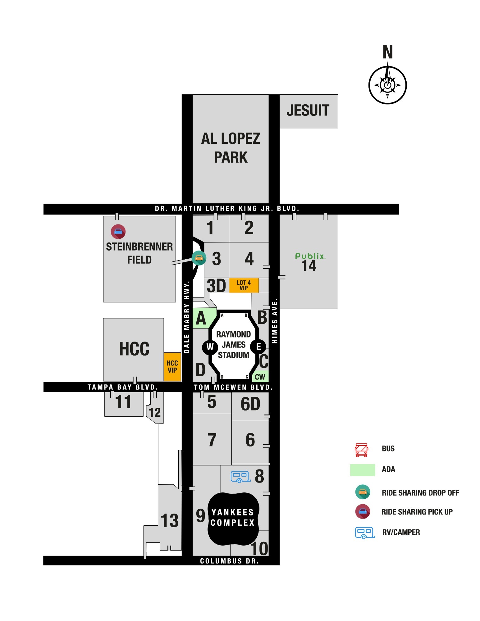 Football Parking Map