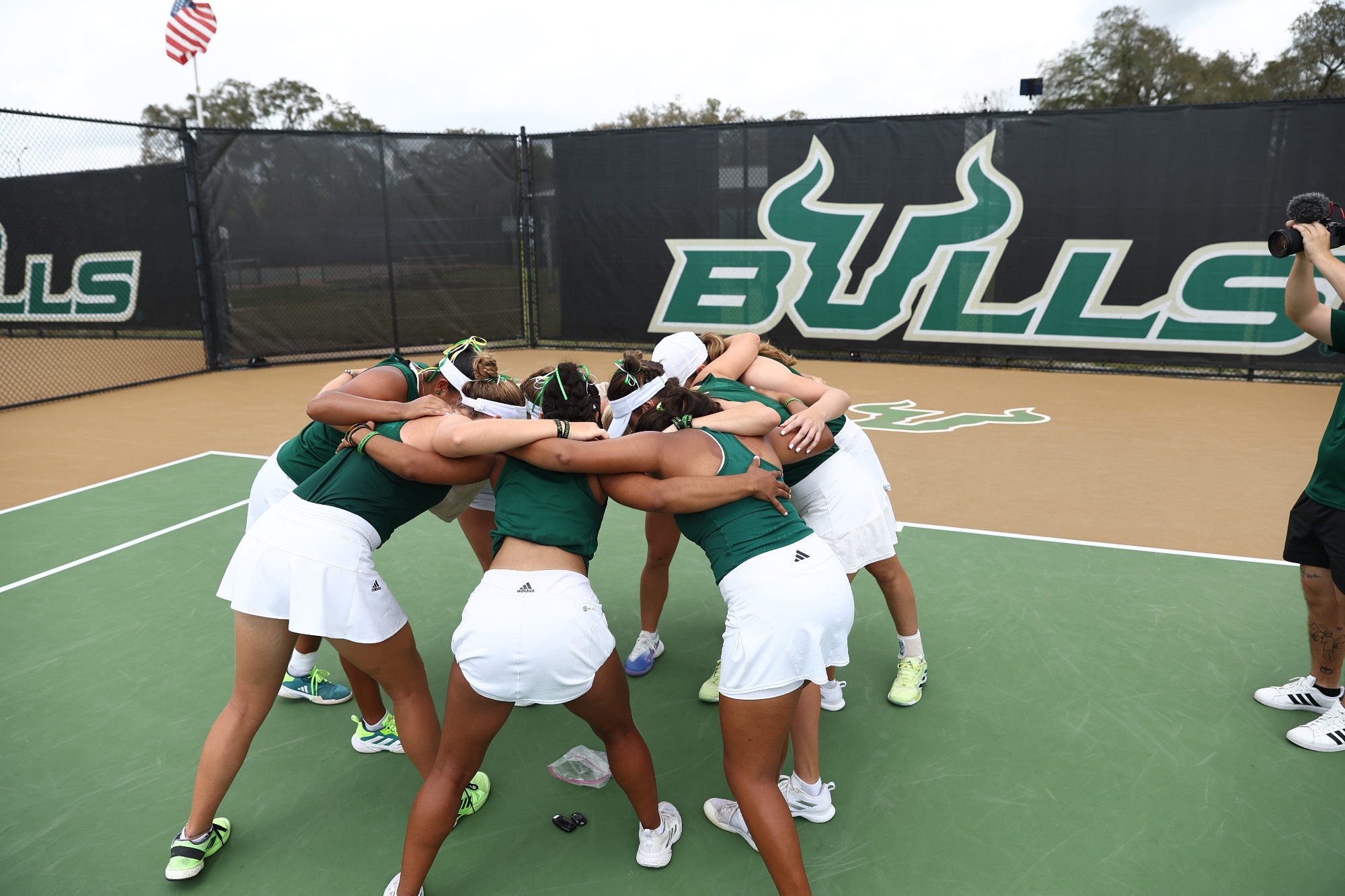 South Florida Bulls during Women's tennis senior Ceremony on March 16, 2024. (Stephen Galvin/South Florida Tennis)
