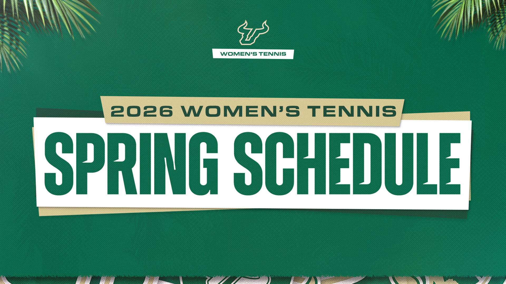 Women's Tennis Spring Schedule announcement