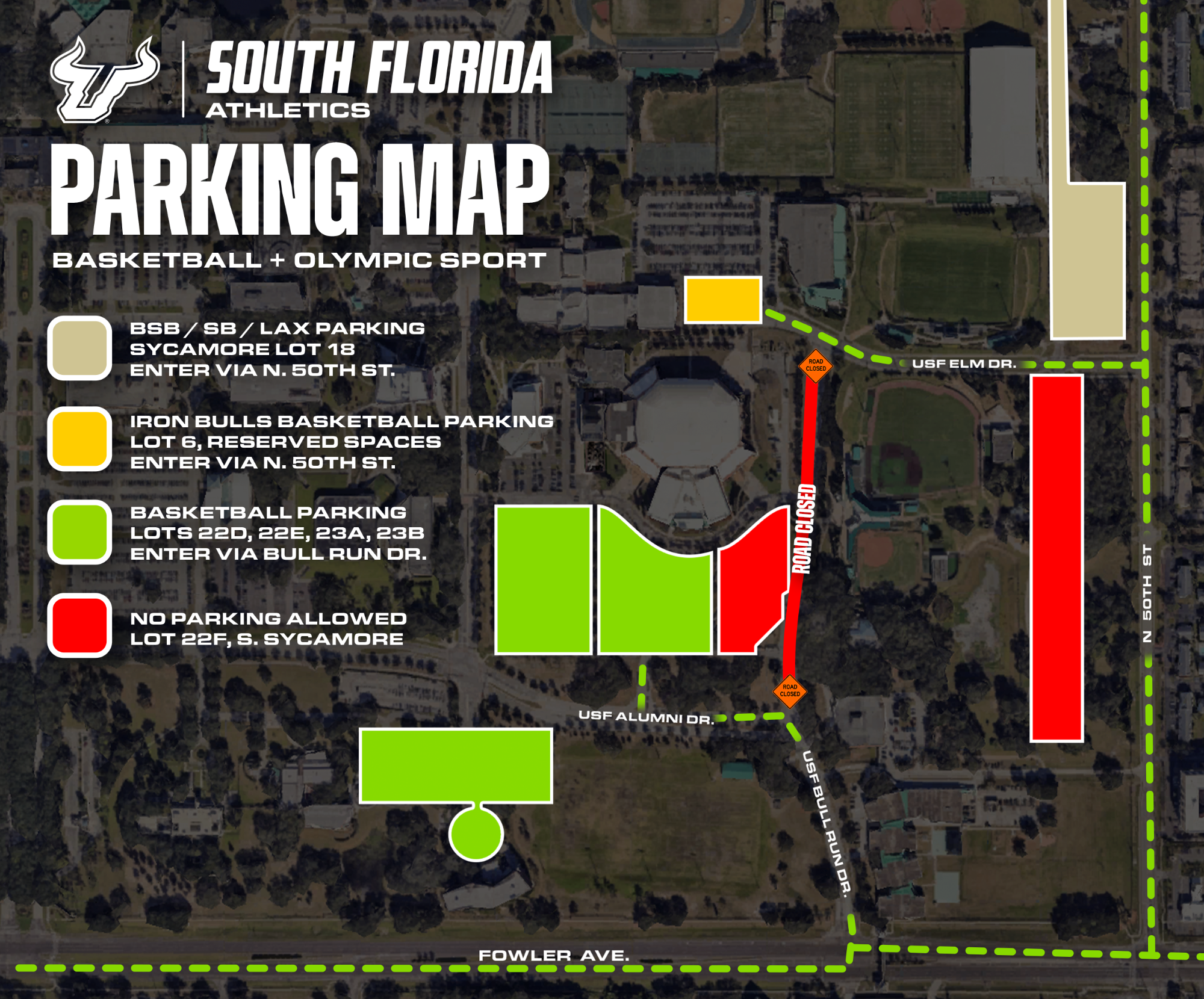 Basketball & Olympic Sport Parking