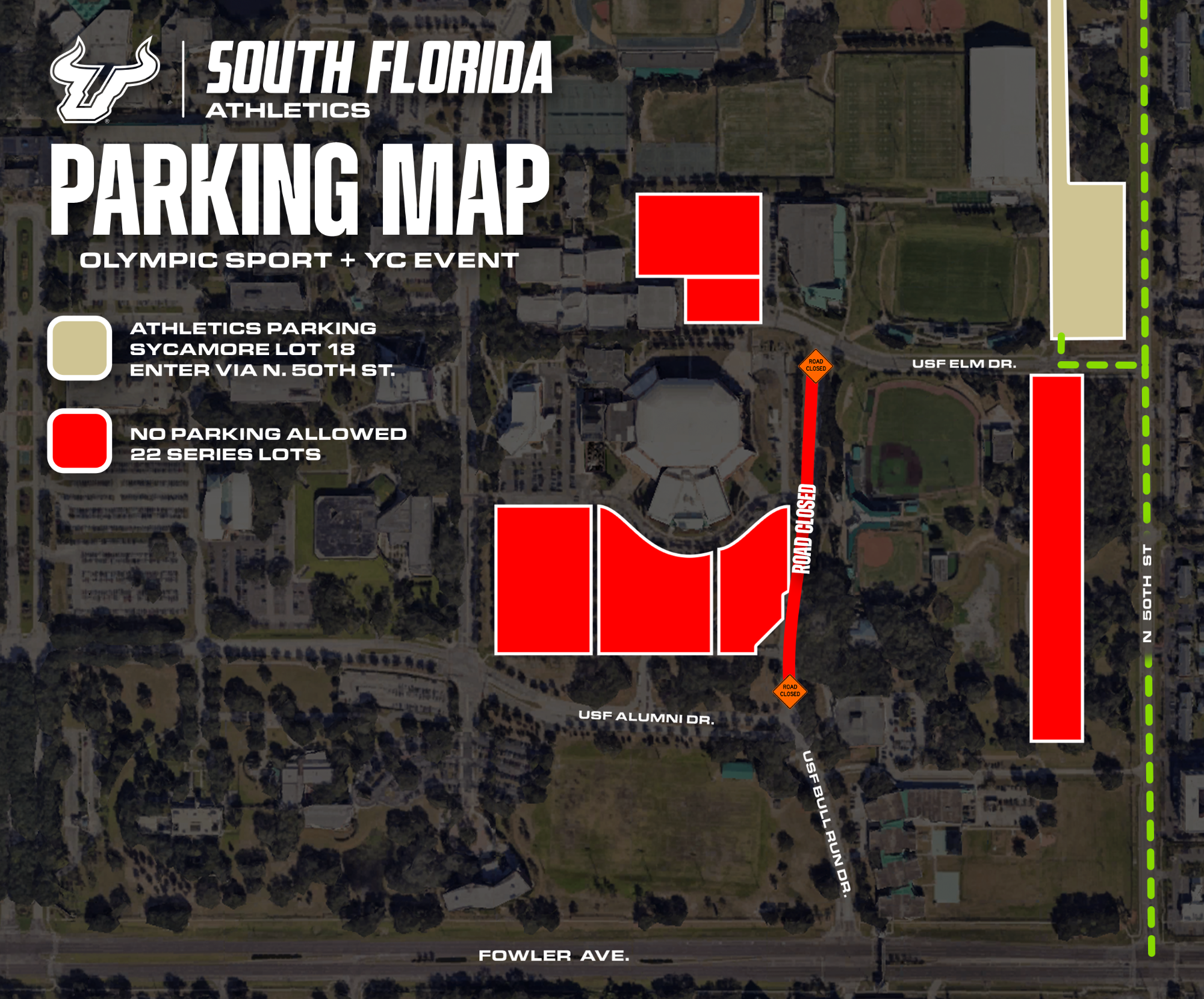 Baseball & Softball Parking — Yuengling Center Event