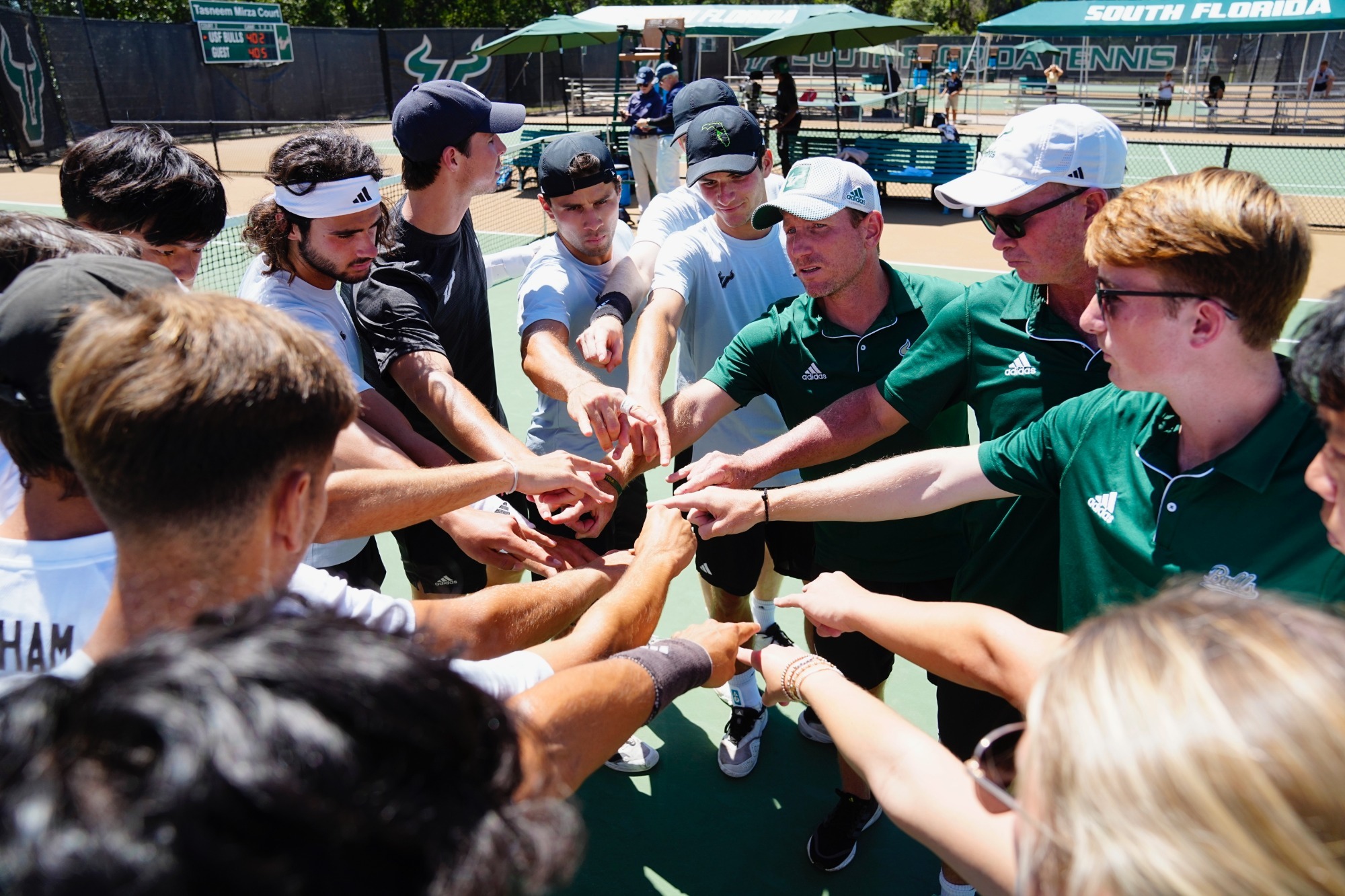 South Florida Men's Tennis game vs Tulsa on March 19, 2025.