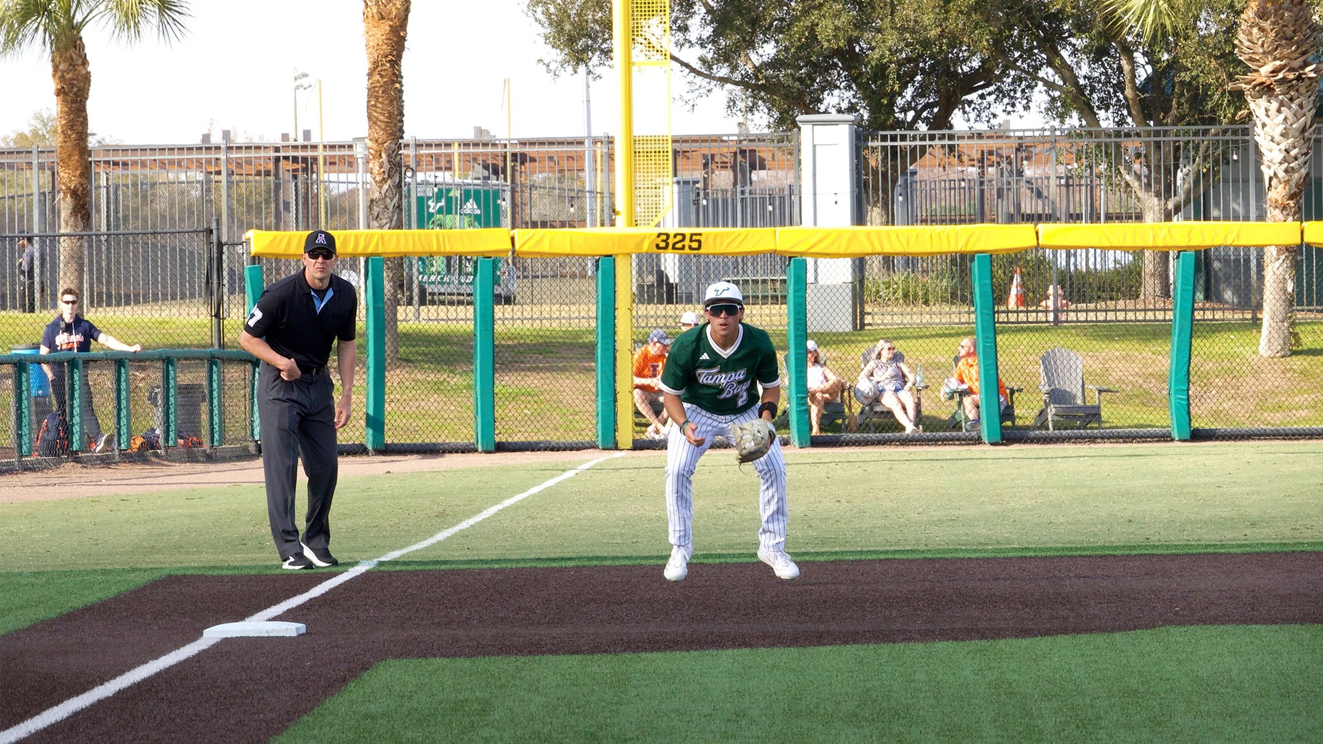 Matt Rose playing third base