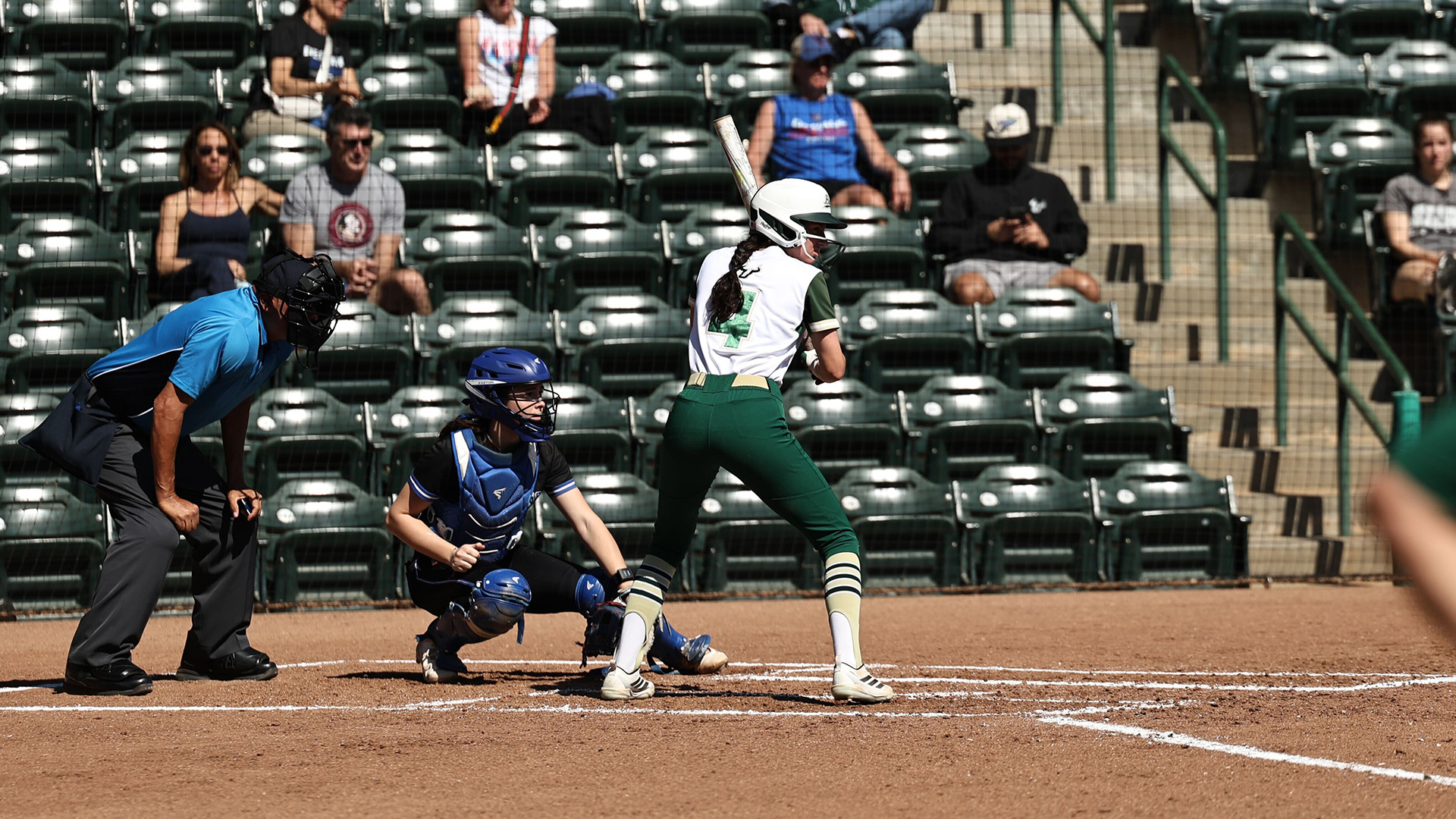 Alexa Galligani during her 3--for-3 day at the plate vs DePaul