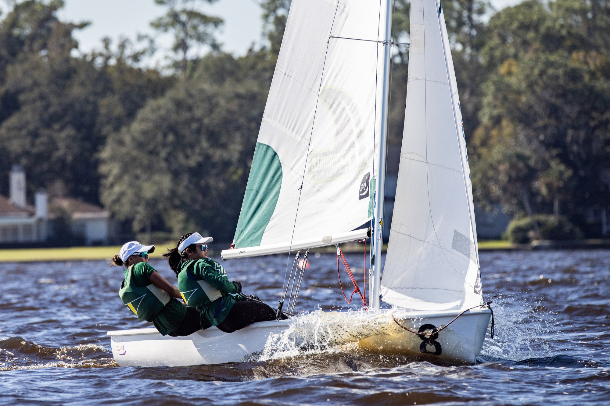 USF Sailing during the 2025 SAISA Fall Championships in Jacksonville, Florida on October 25, 2025.