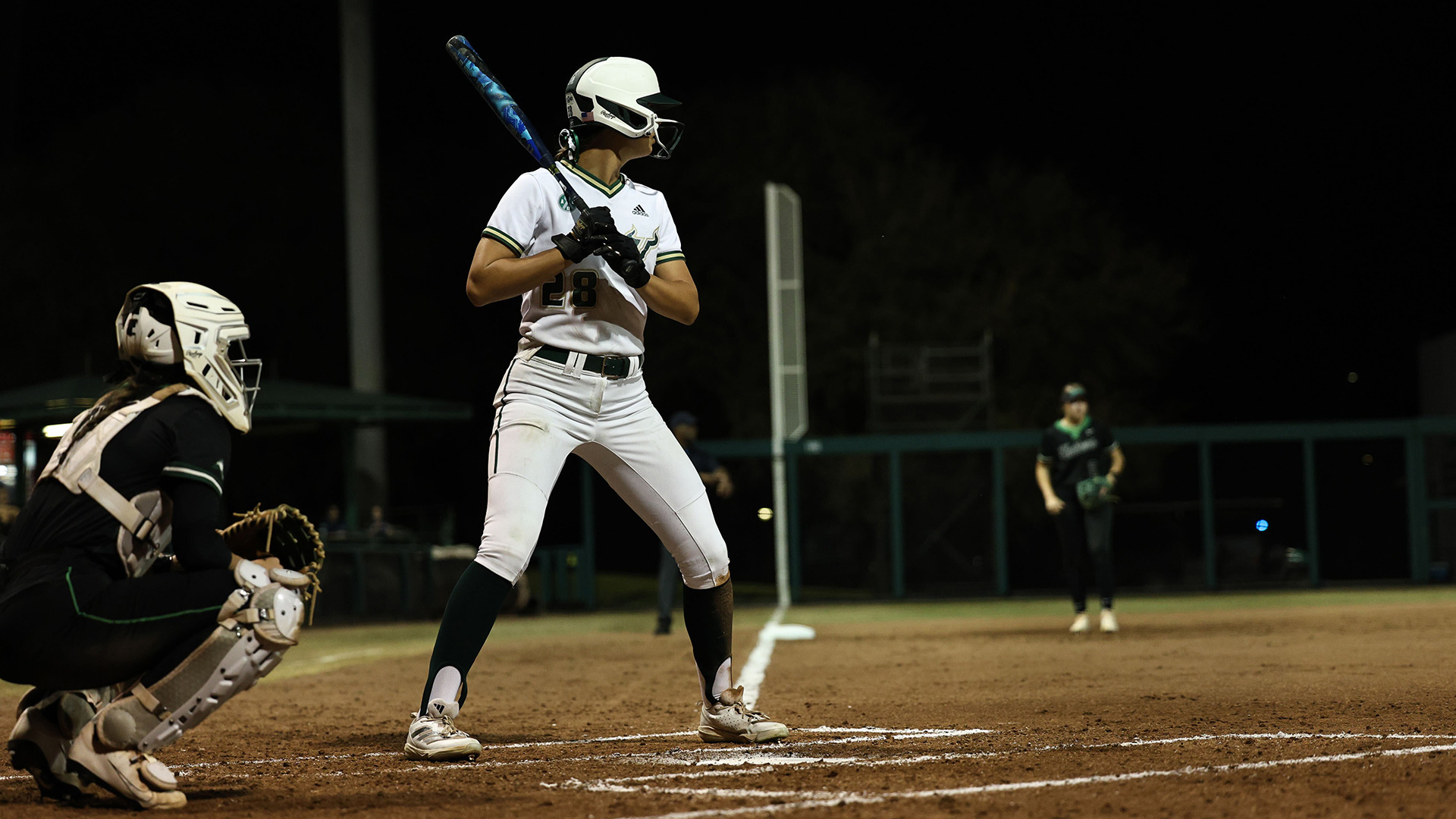 Toryn Fulton for South Florida softball belts two home runs in game two of doubleheader against Stetson
