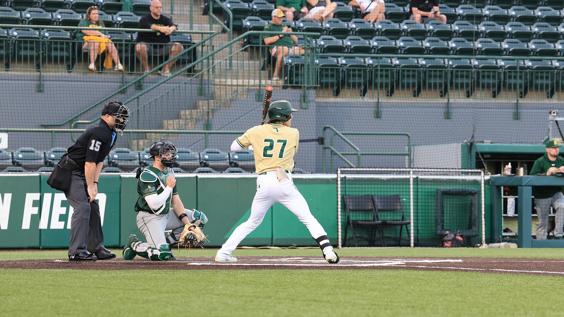 Ryan Pruitt up to bat