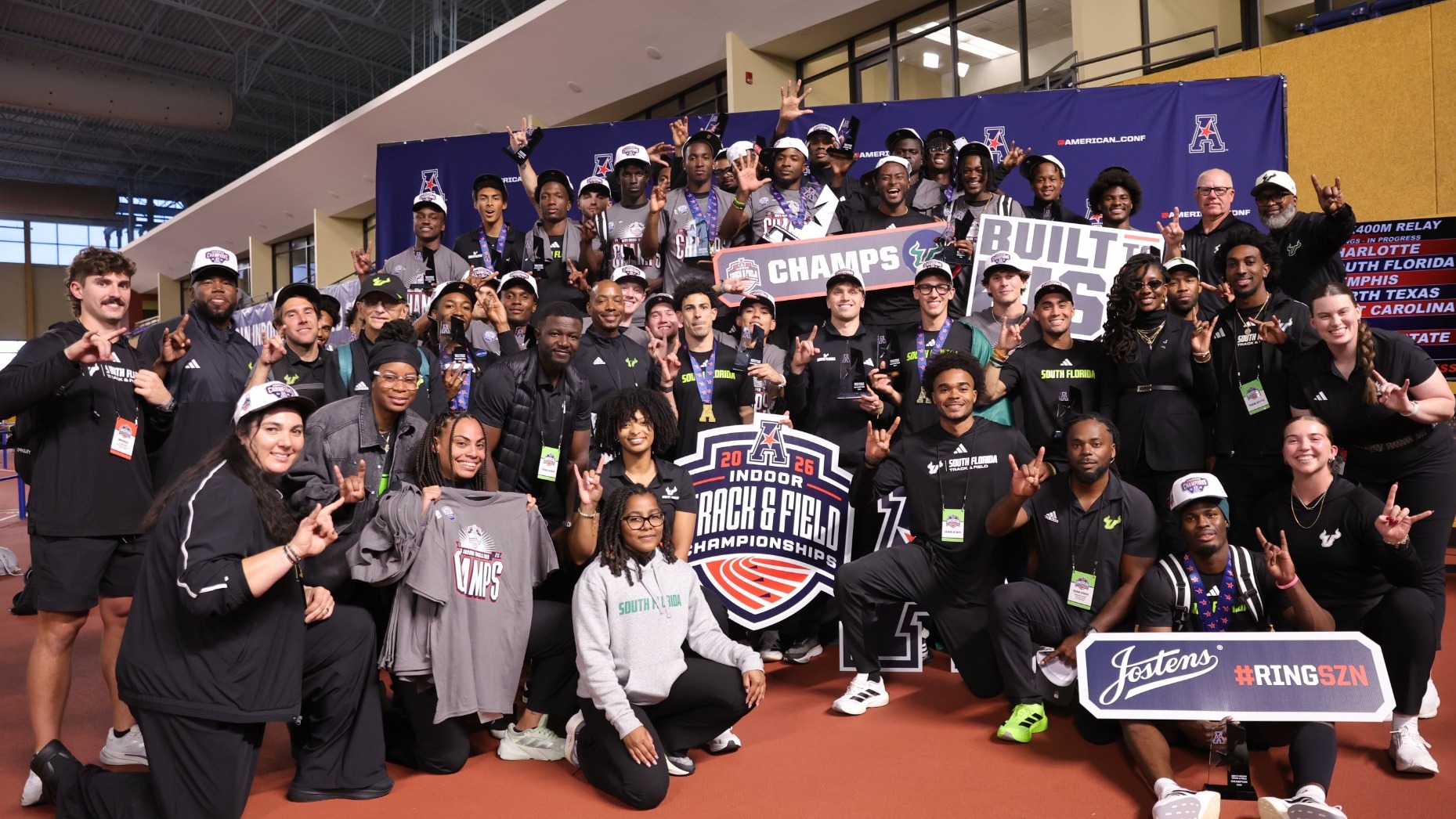 T&F 5-Peat American Indoor Championship Group Photo