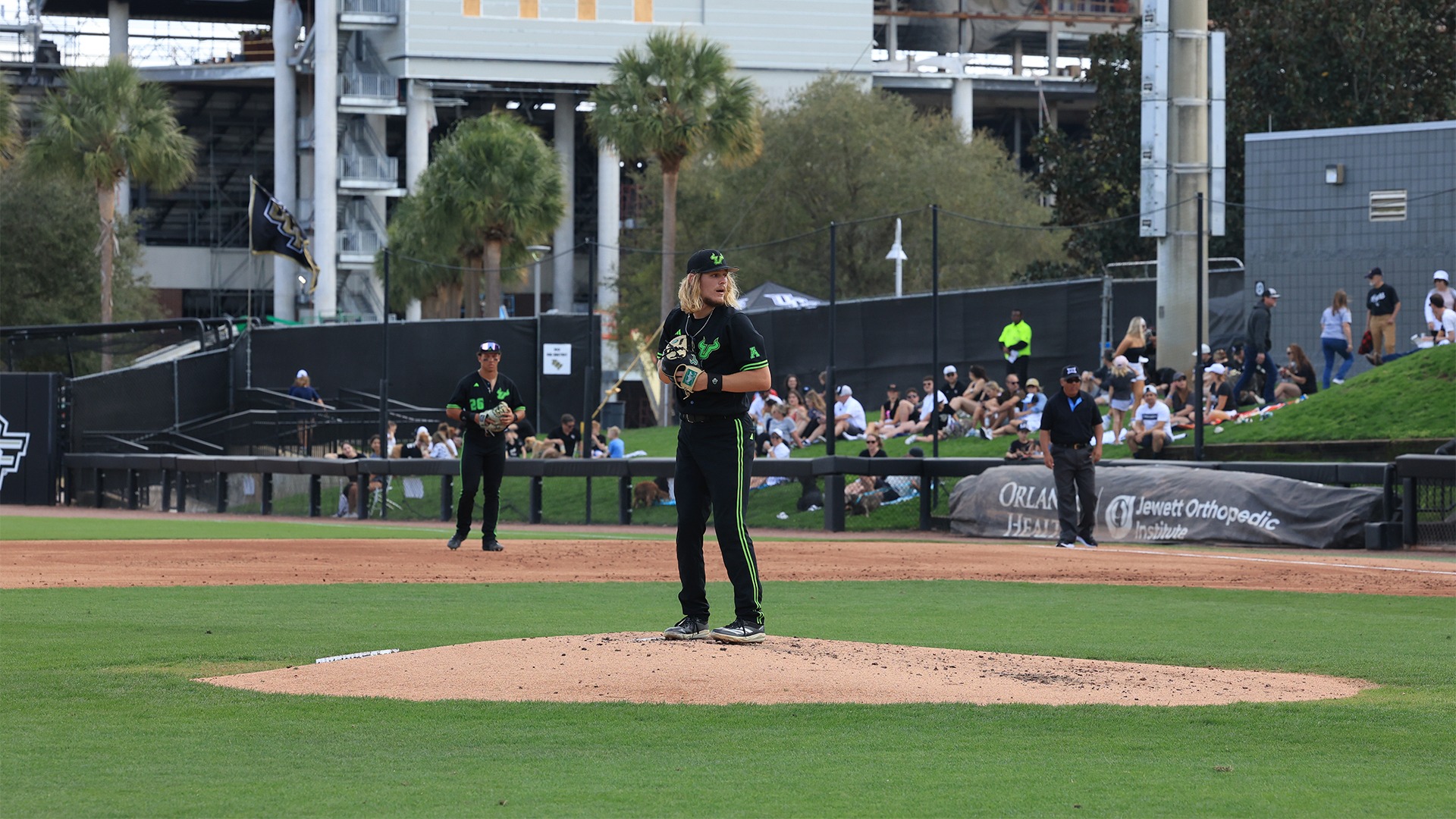 Landon Yorek on the mound at UCF