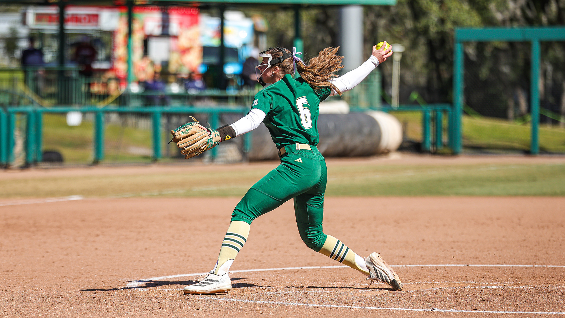 Carley Ernst pitching