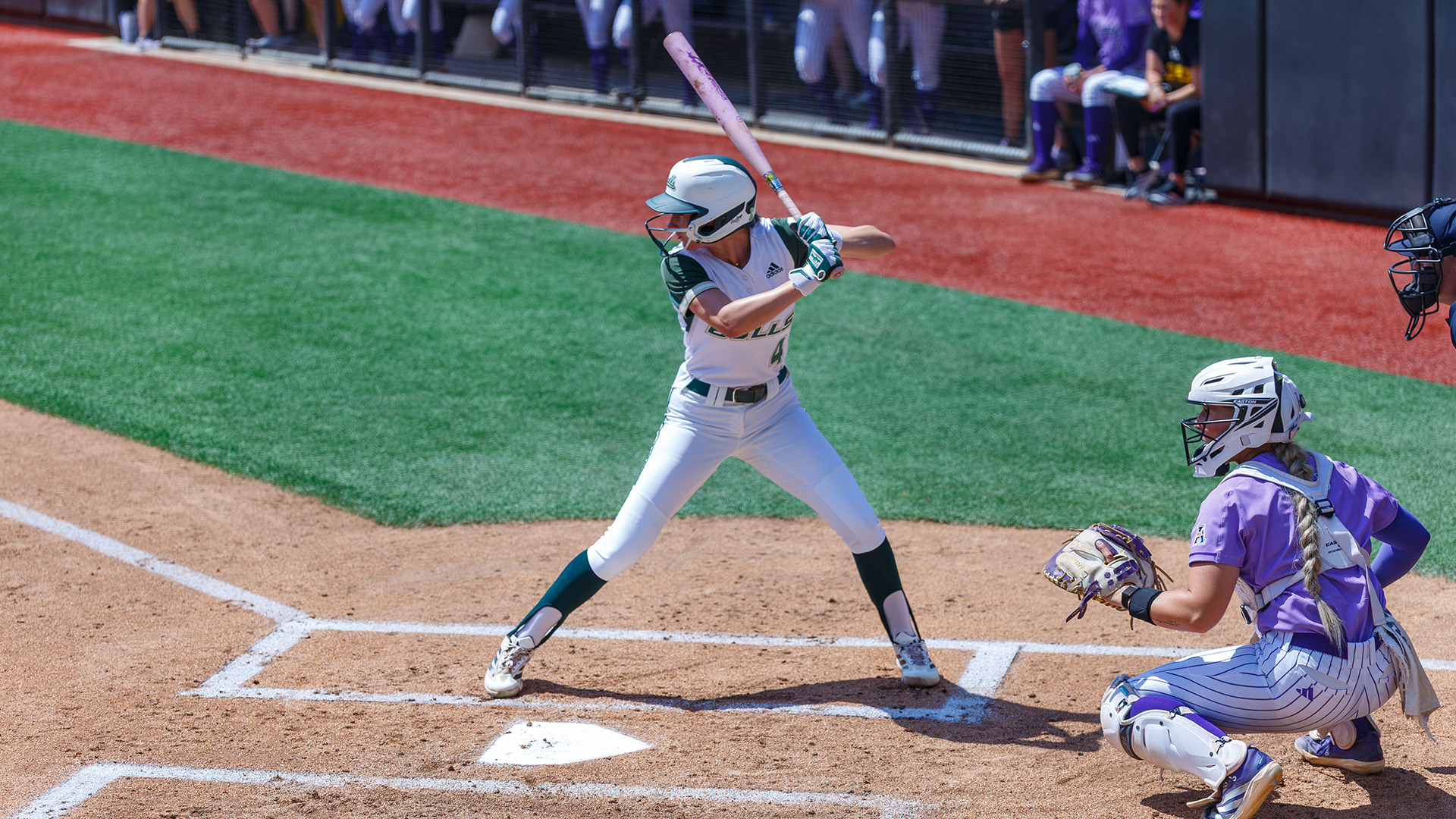 Softball's Alexa Galligani hitting at ECU