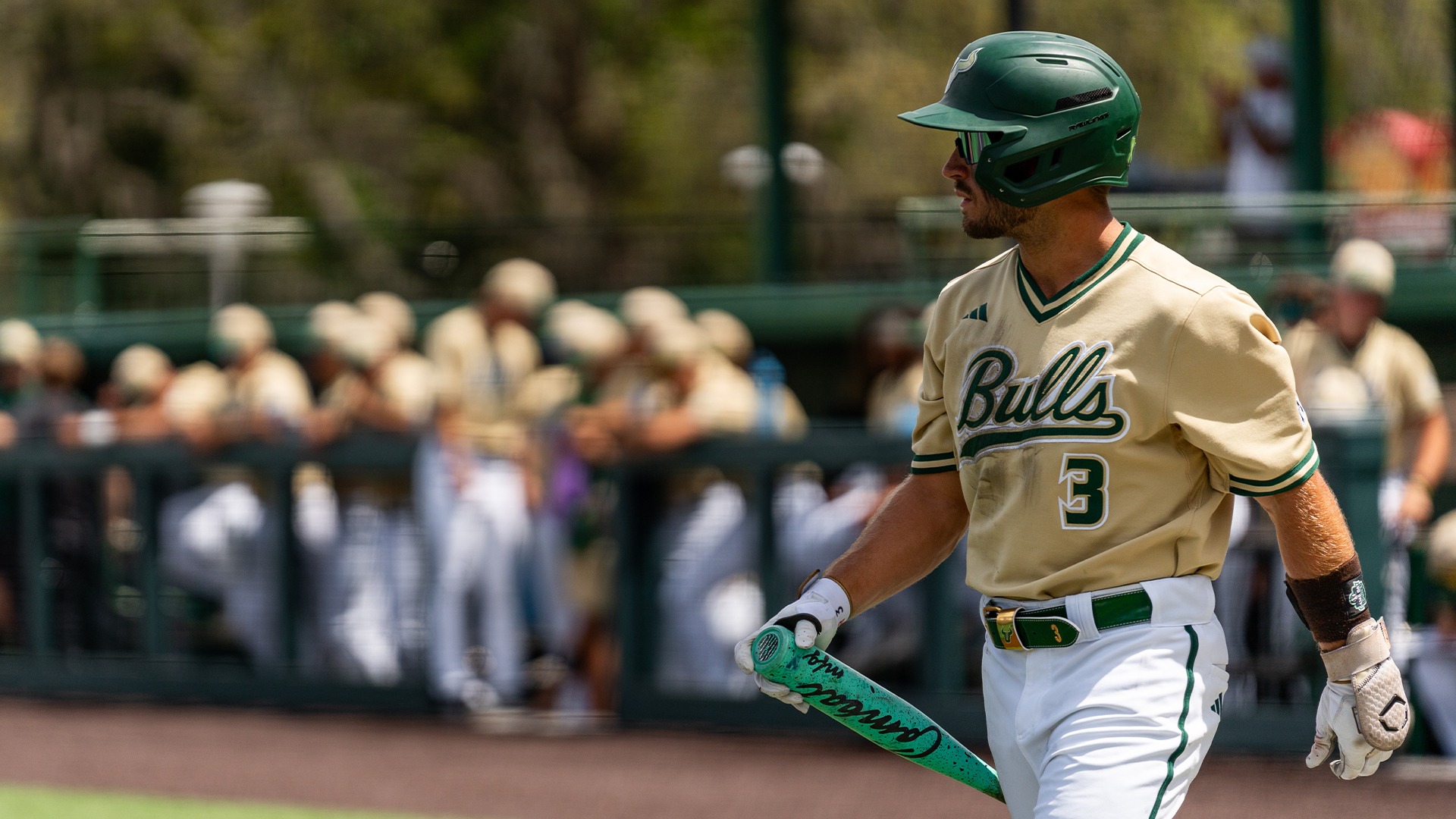 Bradke Lohry walking up to the plate.