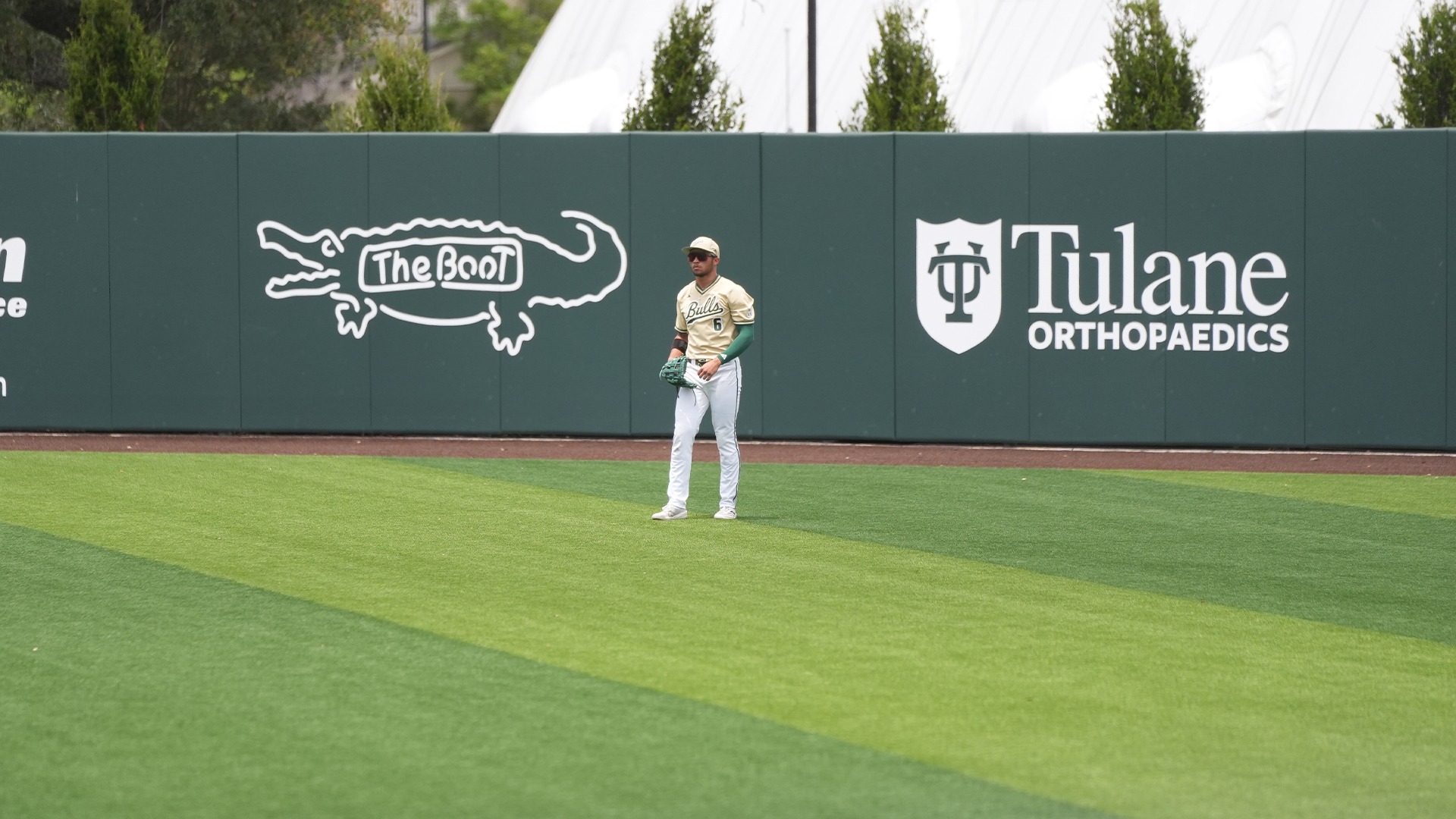 Jacob Green in right field.