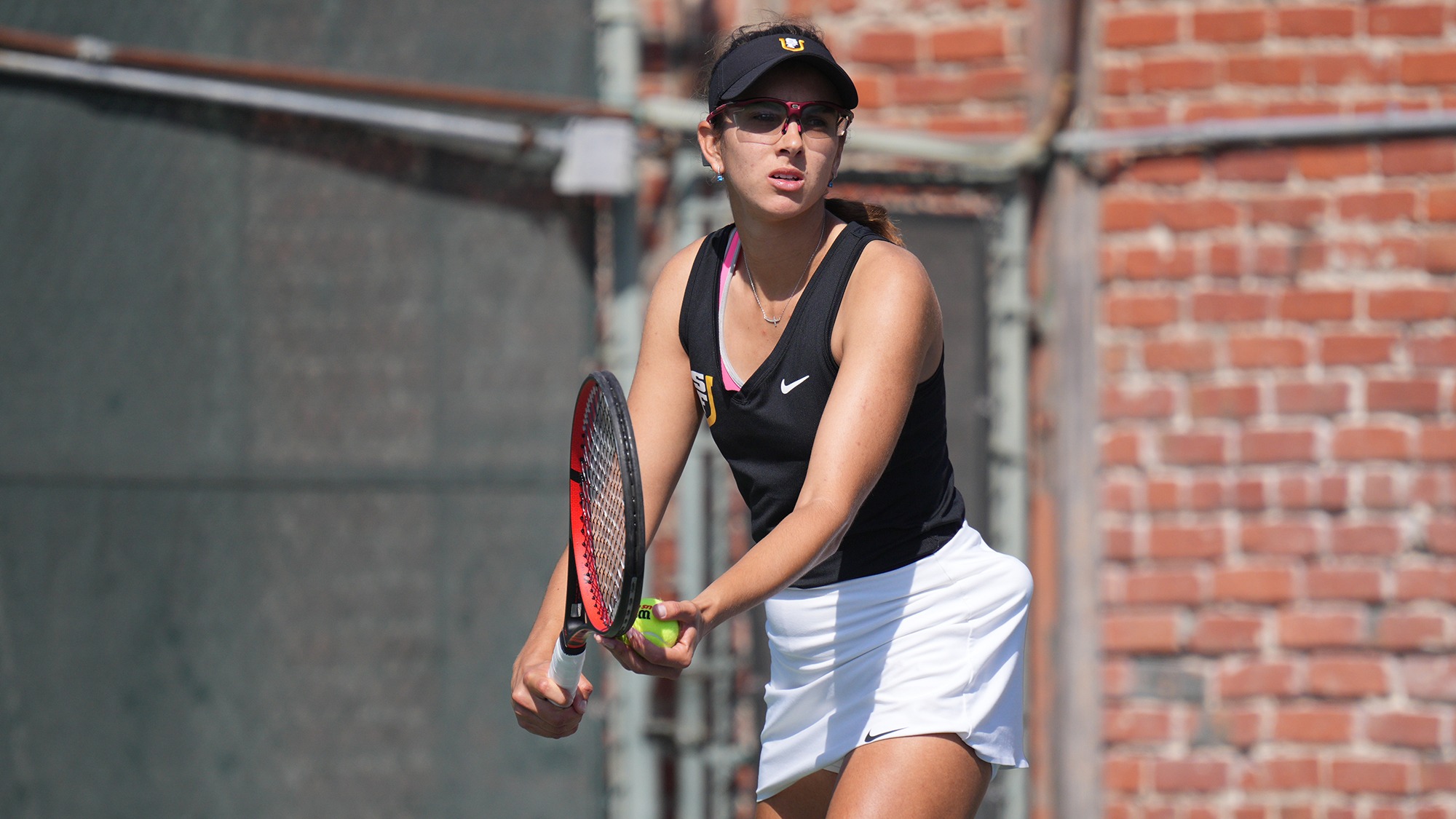 Katerina Filip serving