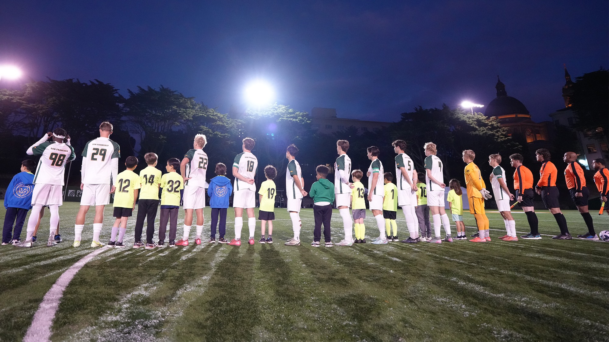 MSOC Pregame Lineup vs. Gonzaga October 2025