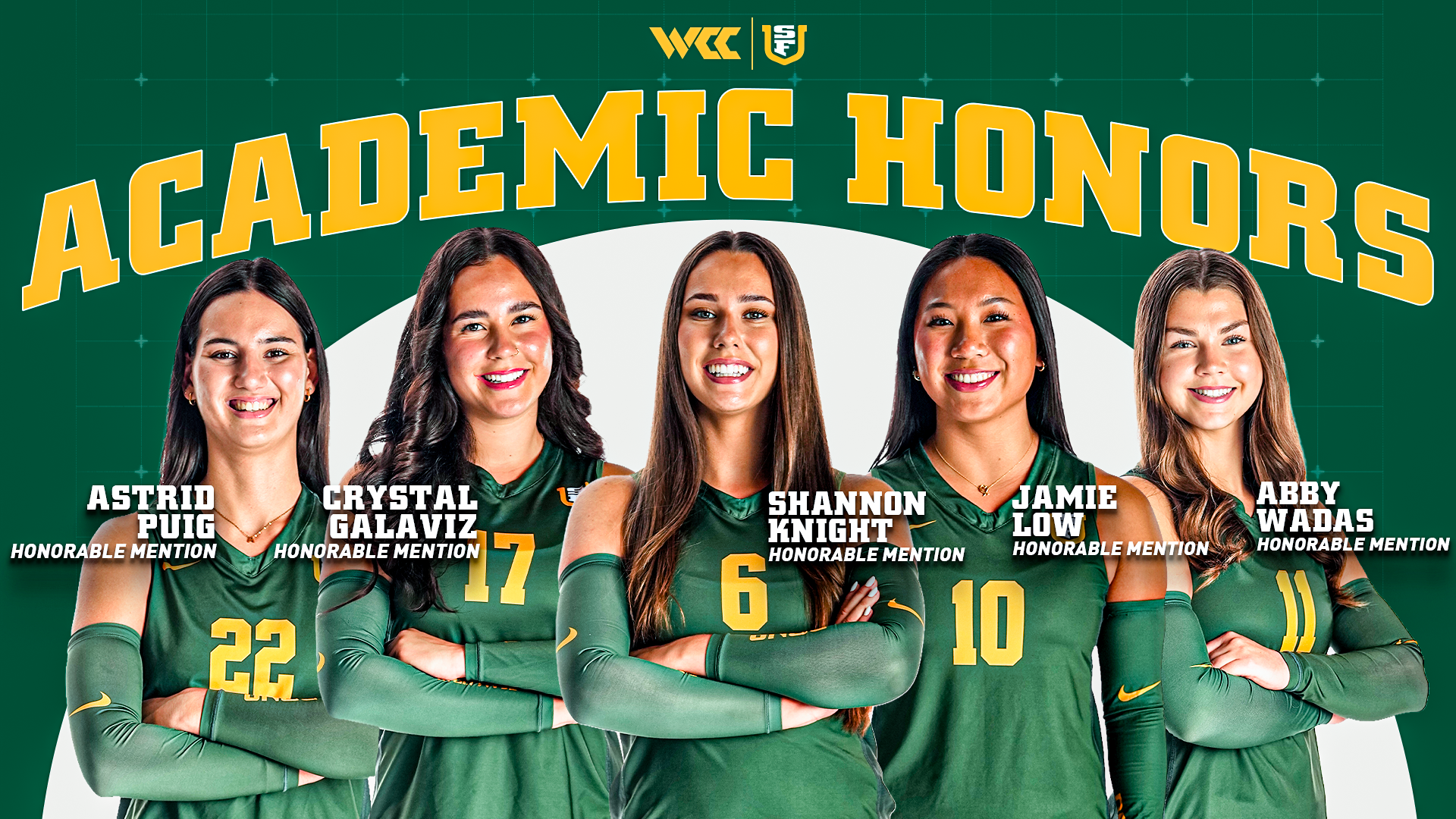 2025 VB WCC All-Academic Graphic