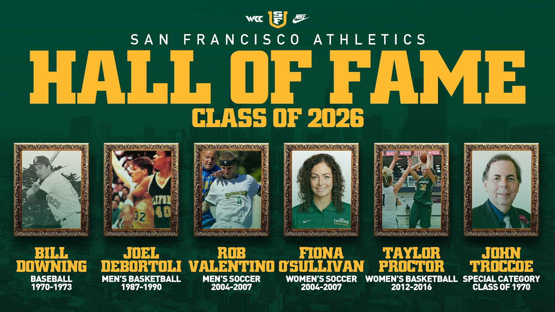 USF Athletics Hall of Fame Class of 2026 Updated
