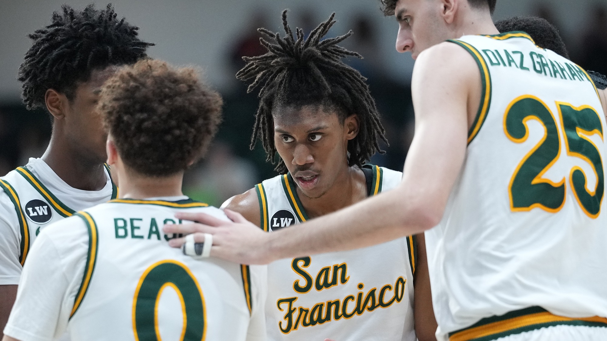 MBB Team Huddle vs. Morgan State December 2025