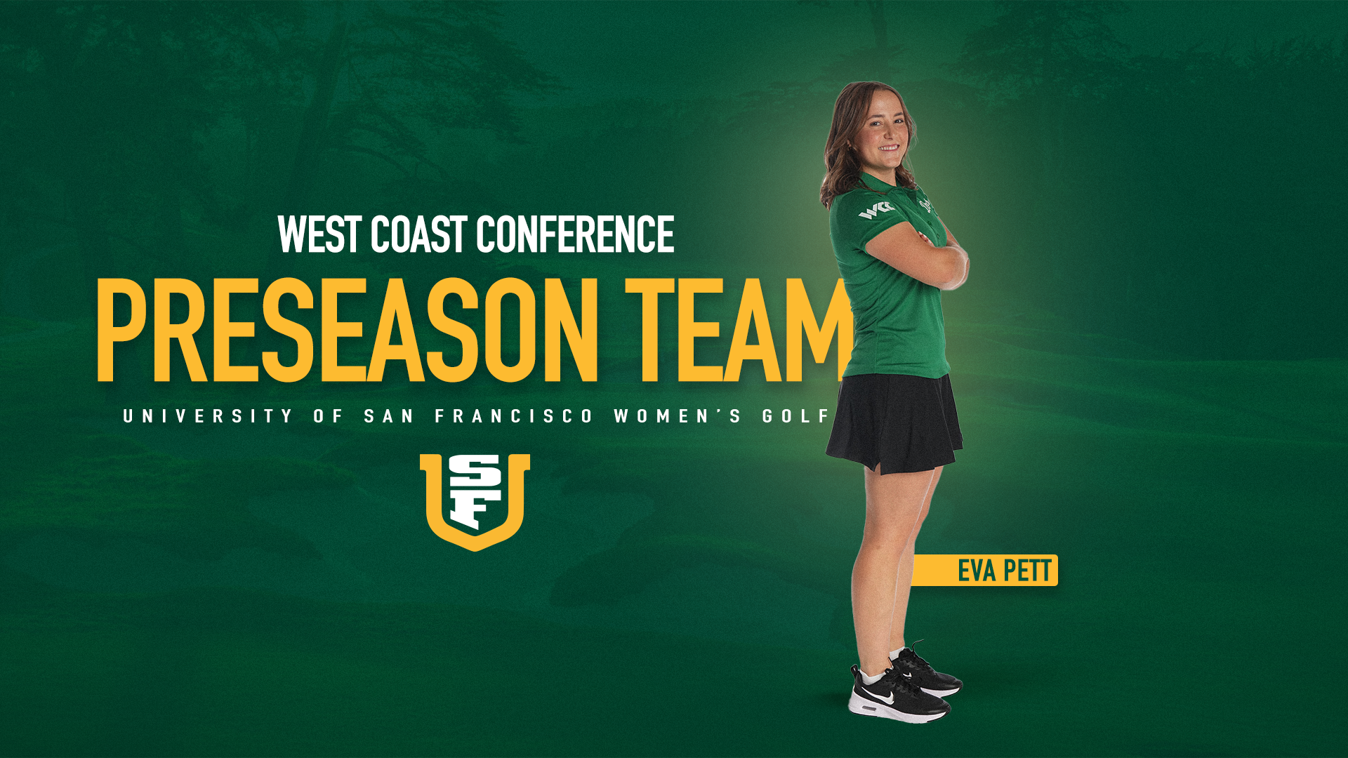Eva Pett All-WCC Preseason Team Graphic