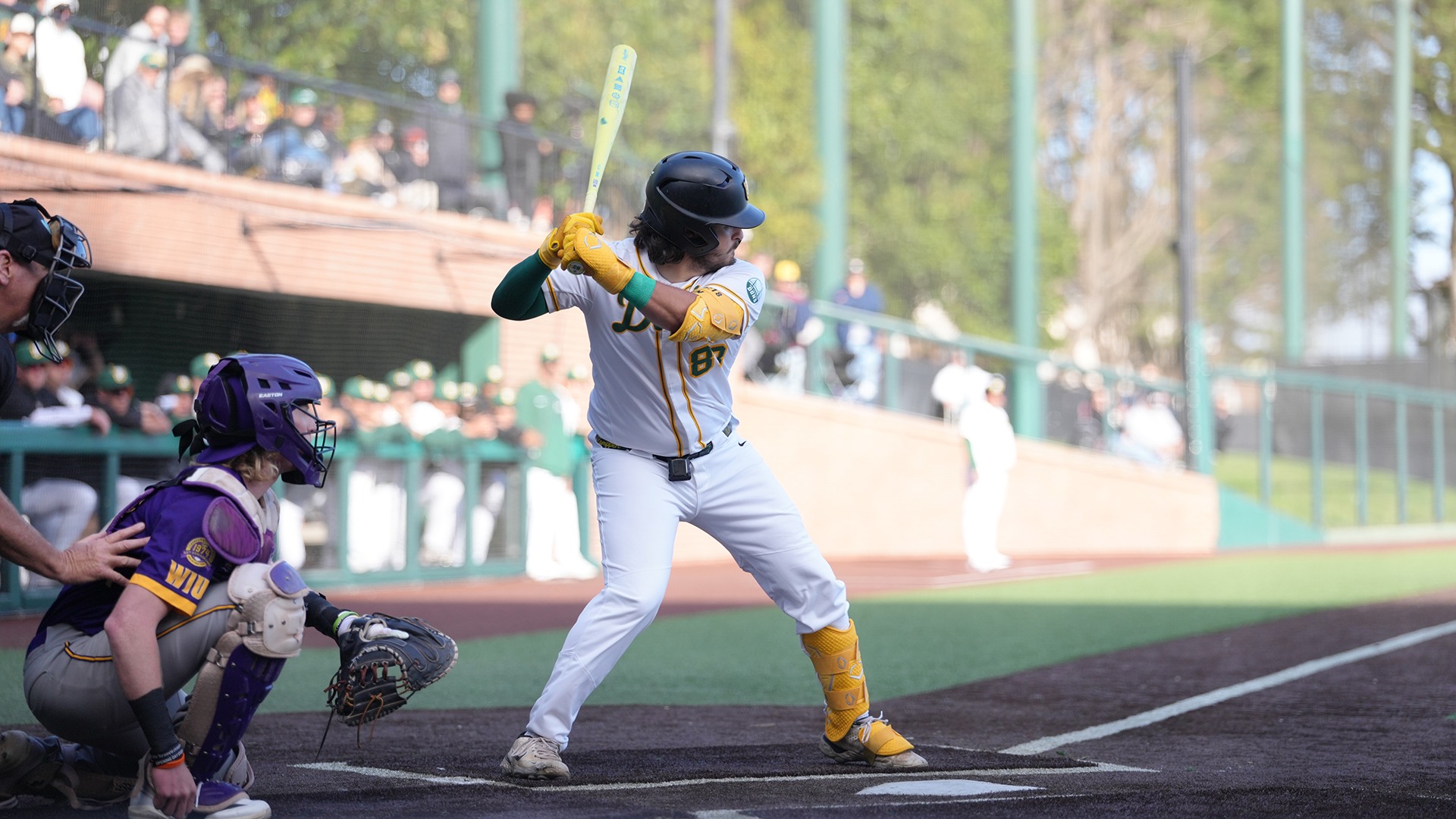Zack Ramppen batting vs. WIU 2026