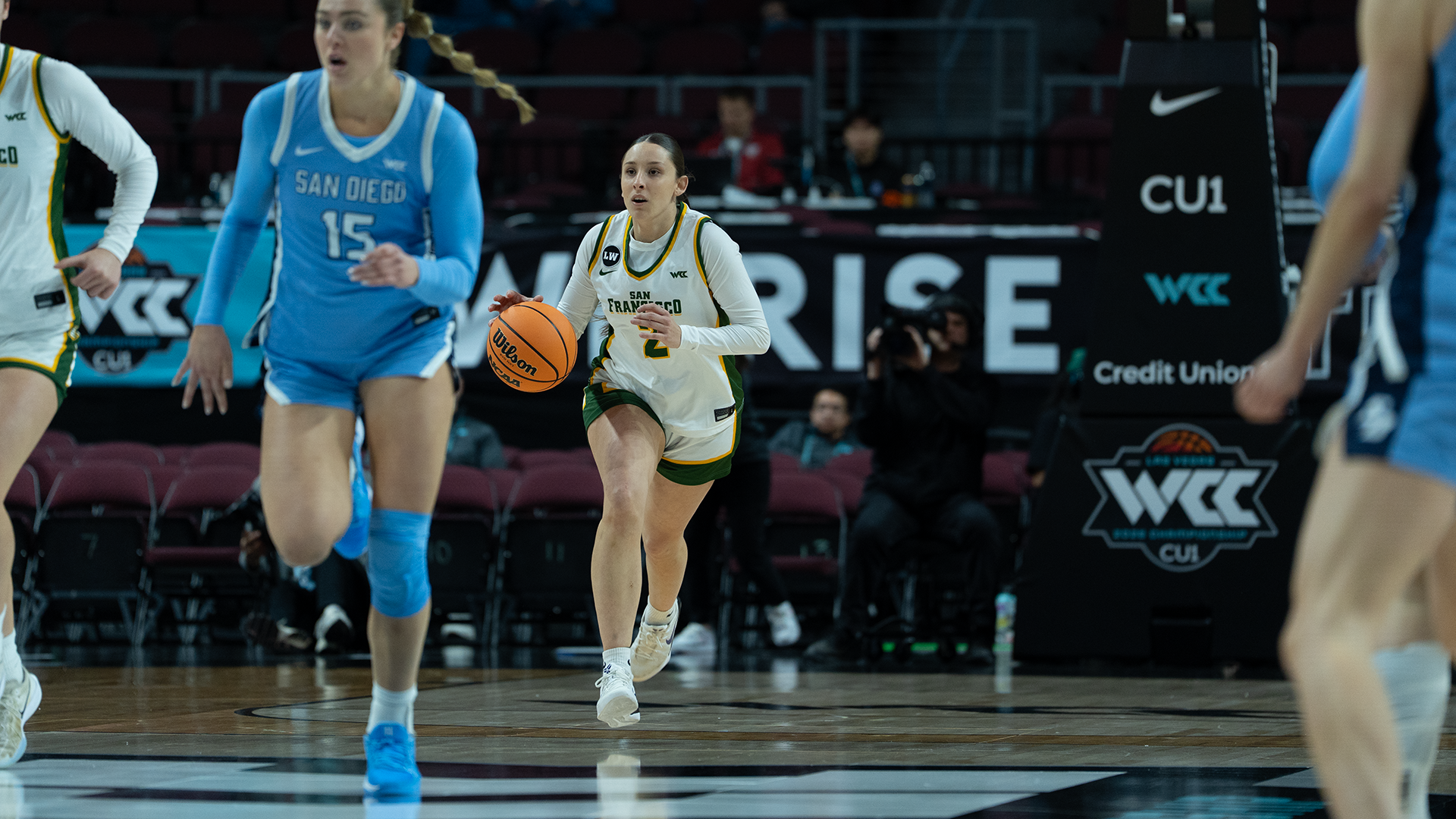 Mara Neira dribbling vs. San Diego 2026