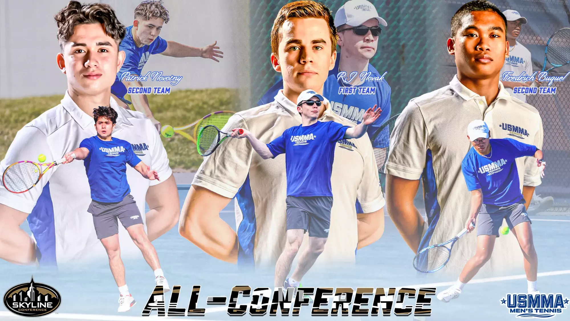 2025 Skyline Men's Tennis All-Conference Graphic