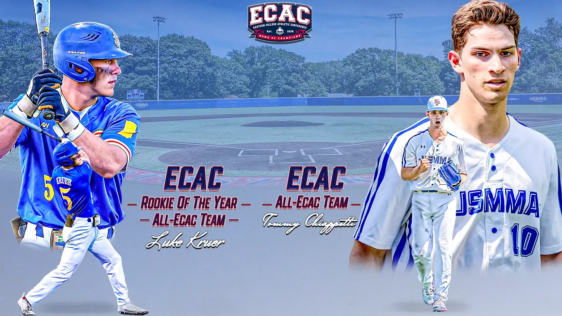 ECAC Baseball Awards - Kruer Chiappetti 