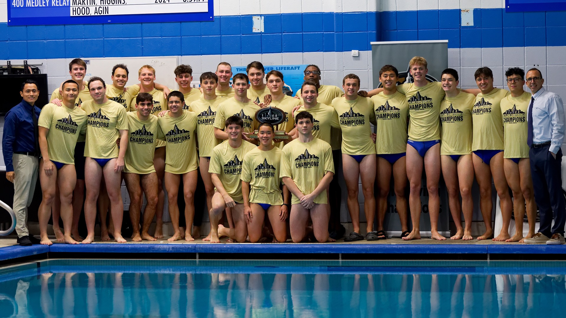 2026 Skyline Men's Swimming & Diving Champions - USMMA Mariners