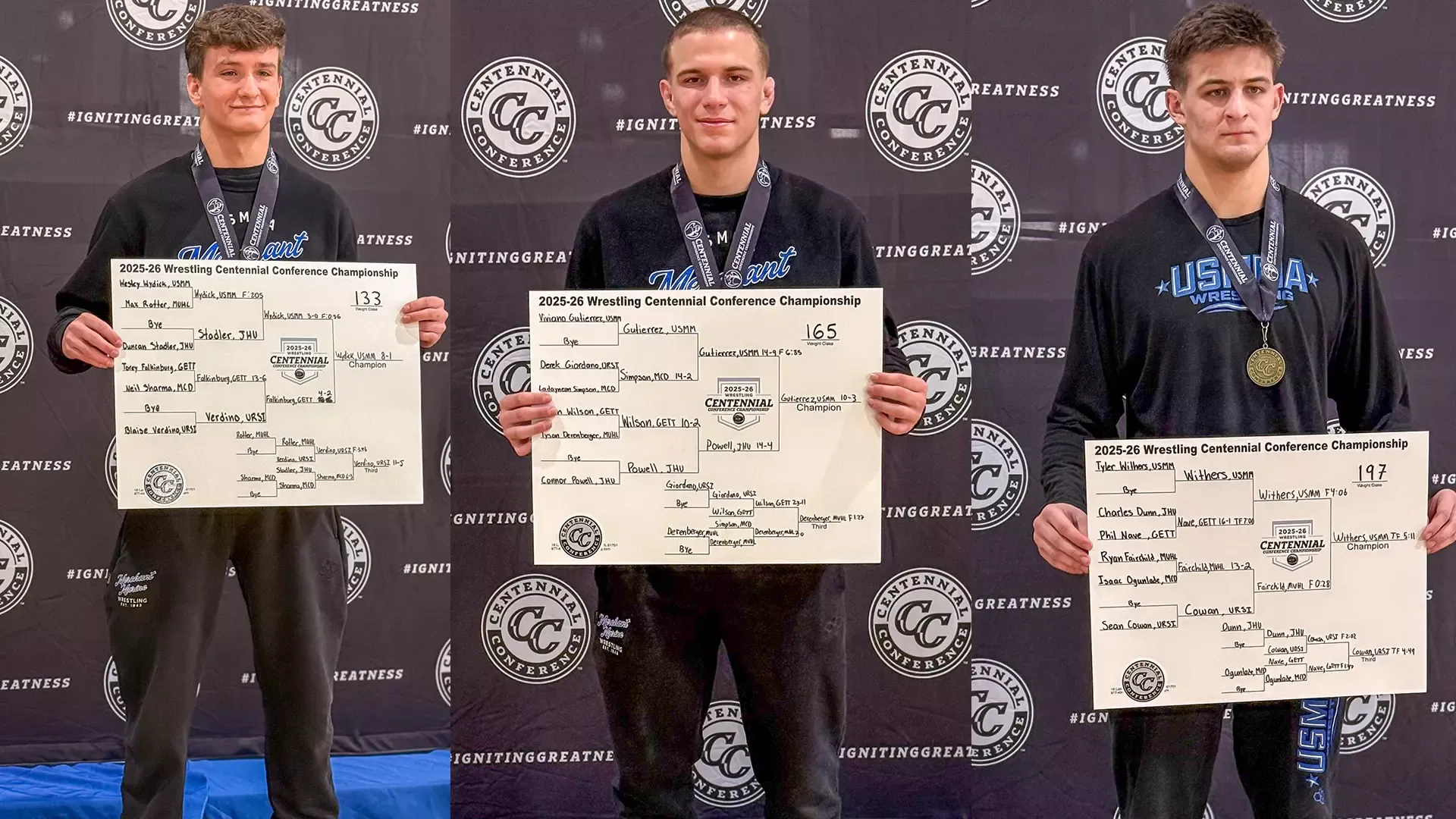 Centennial Championships Individual Winners