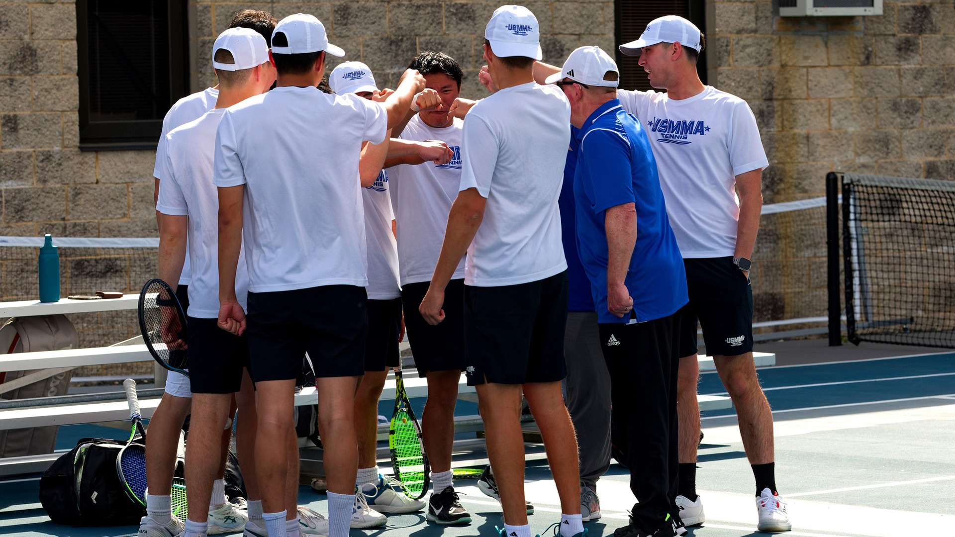 Men's Tennis Team Huddle 2026