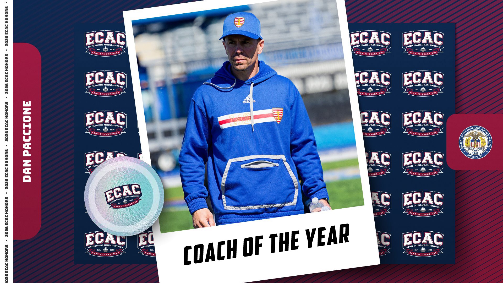 Dan Paccione 2026 ECAC Coach of the Year
