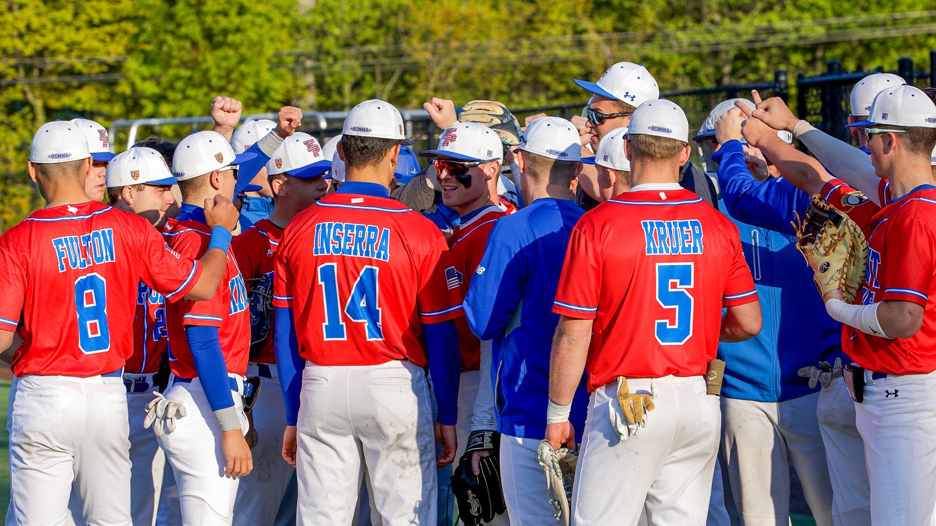 USMMA Baseball Huddle Photo