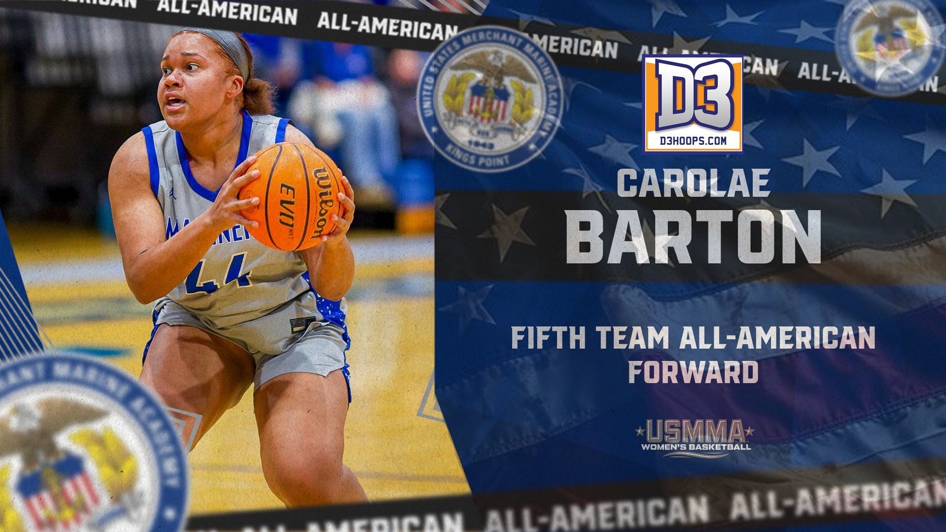 Carolae Barton 2026 D3hoops.com Fifth Team All-American