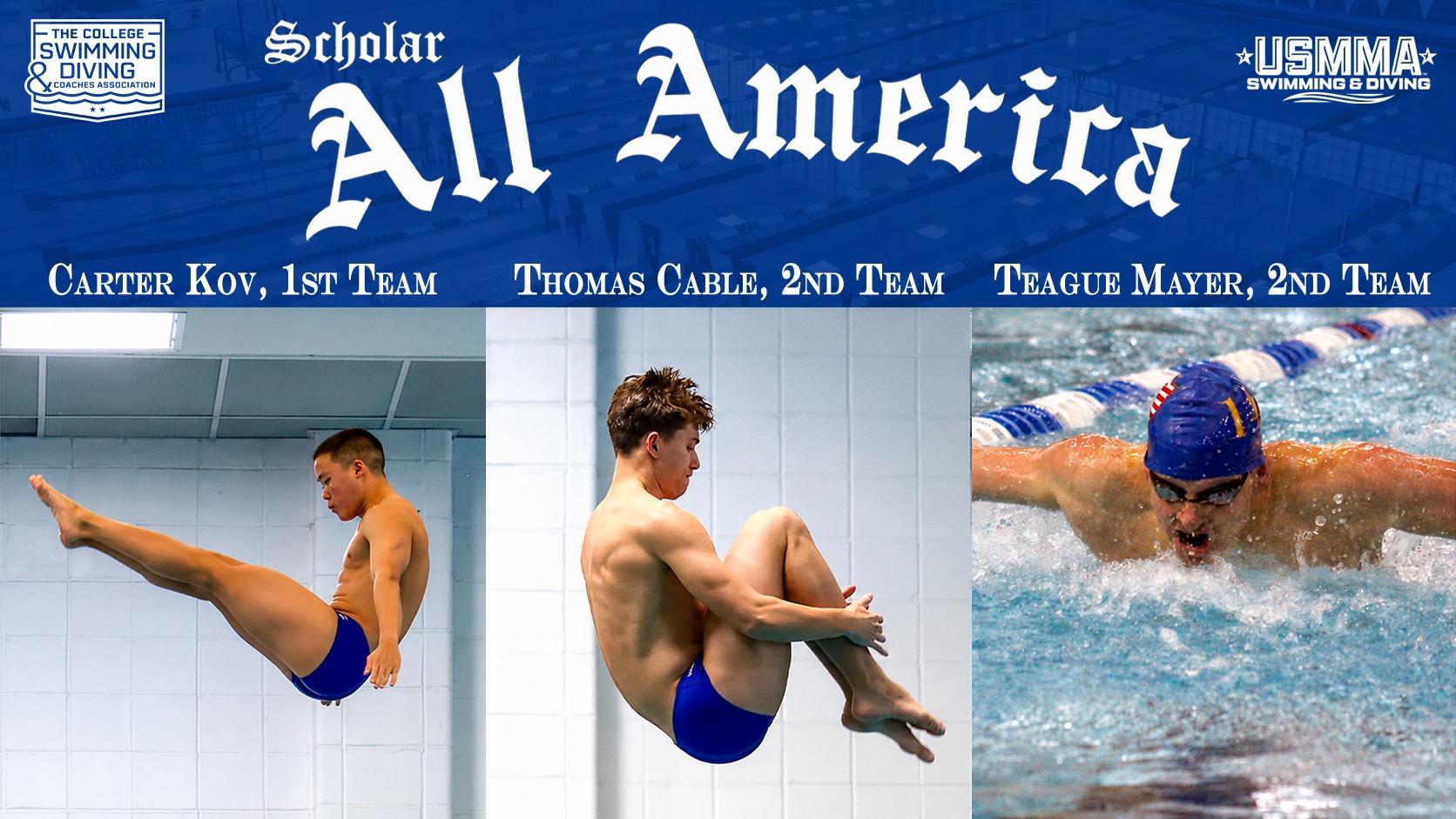 2025-26 Swimming & Diving Scholar All-Americans