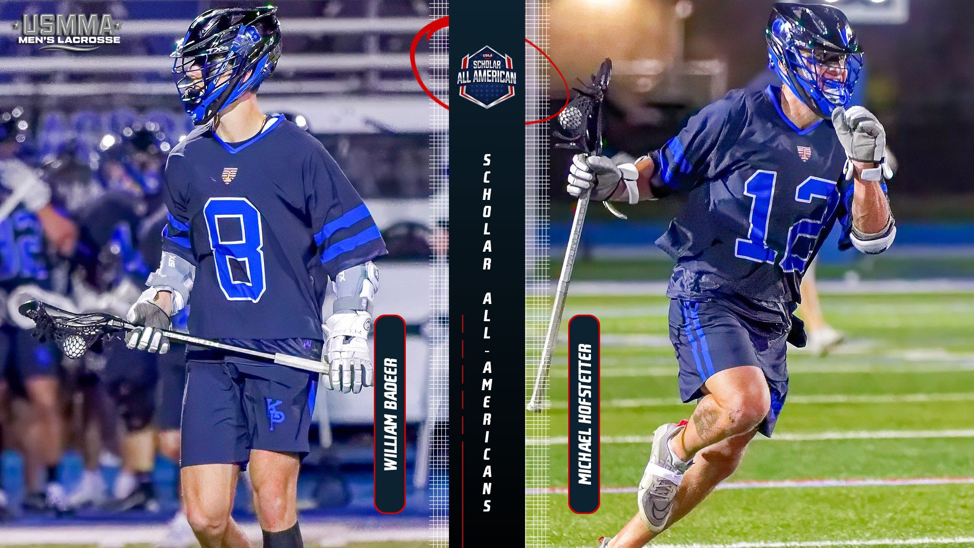 Men's Lacrosse 2026 USILA Scholar All-Americans Badeer & Hofstetter