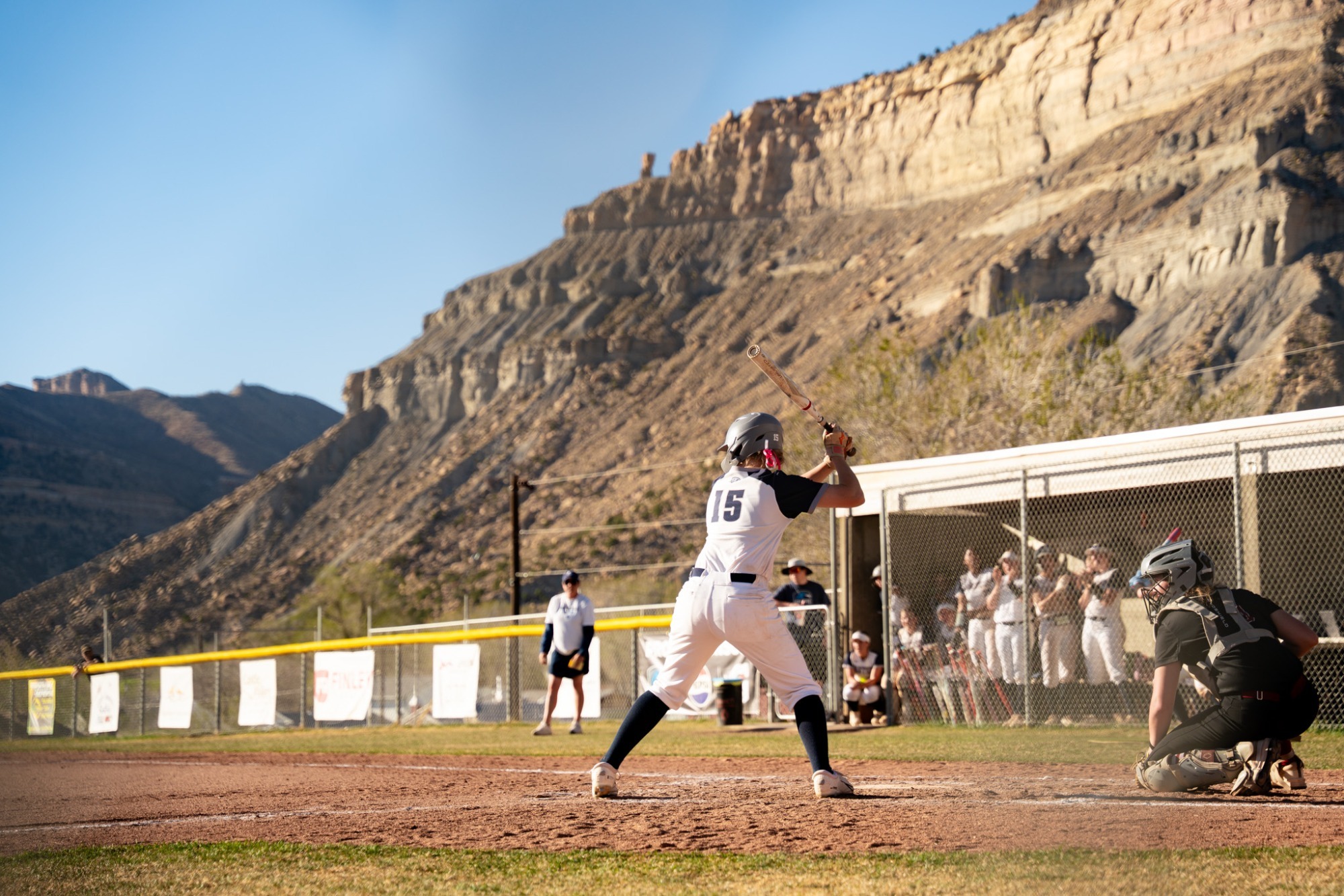 Brooklyn Wright gears up for a pitch in a recent game. 