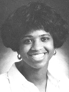 trainer sharraine spencer 1989 volleyball headshot