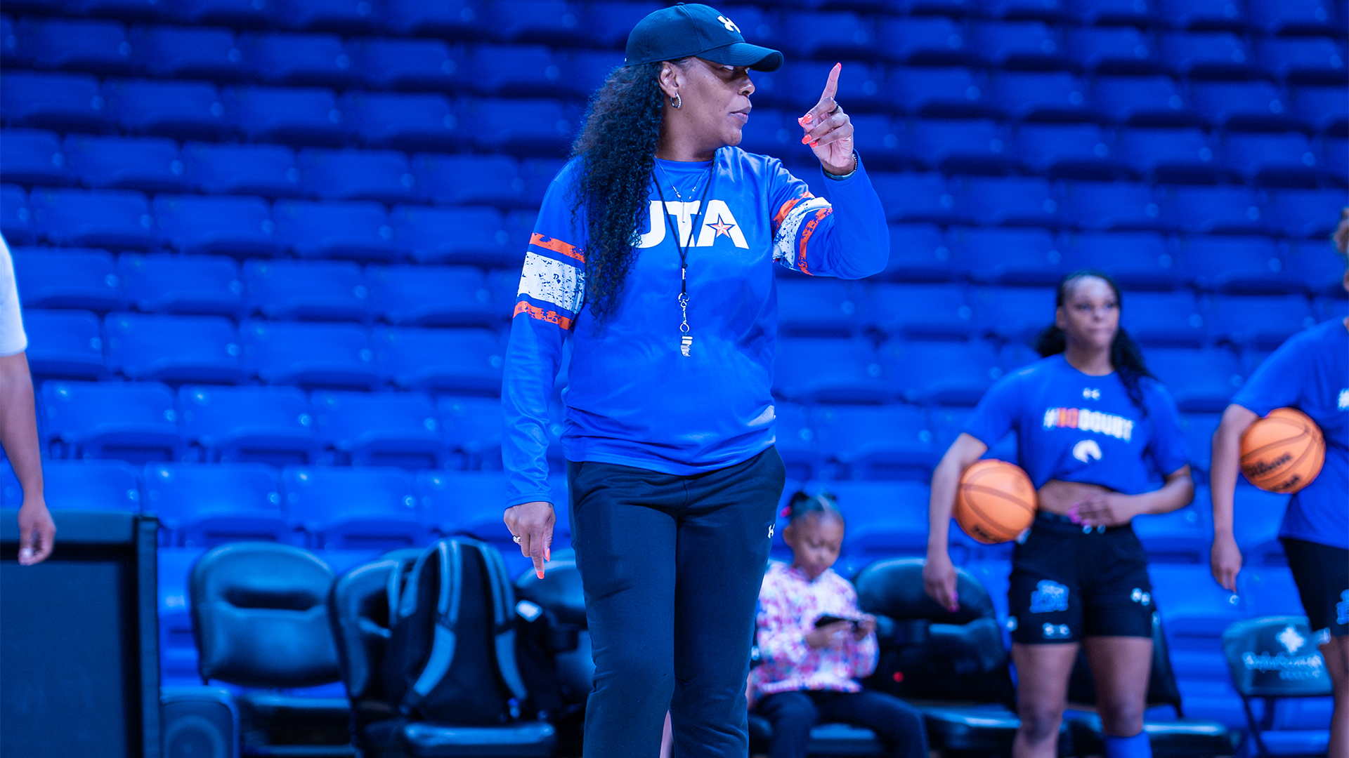 Coach Wright at Practice