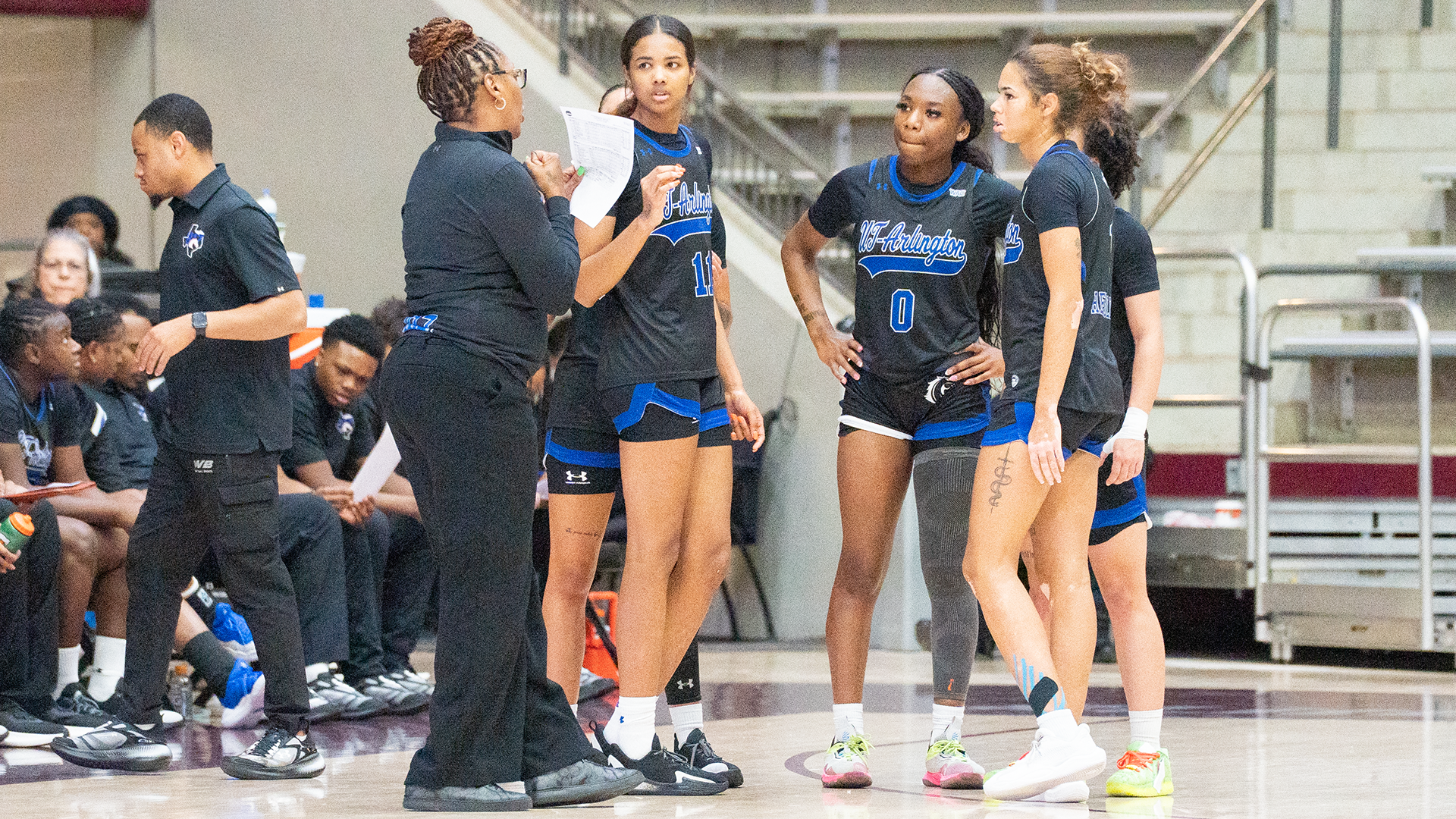 Team Huddle with Coach Wright