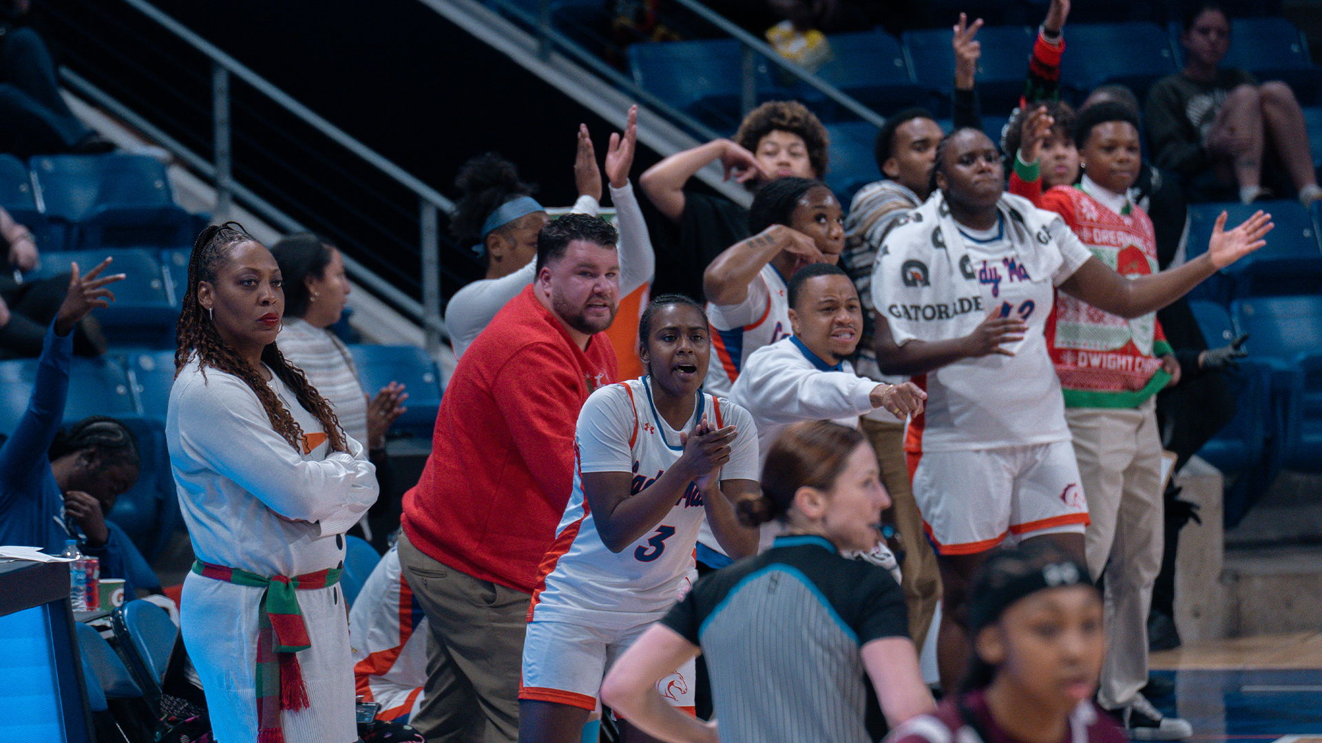 Bench Celebration vs Texas Southern