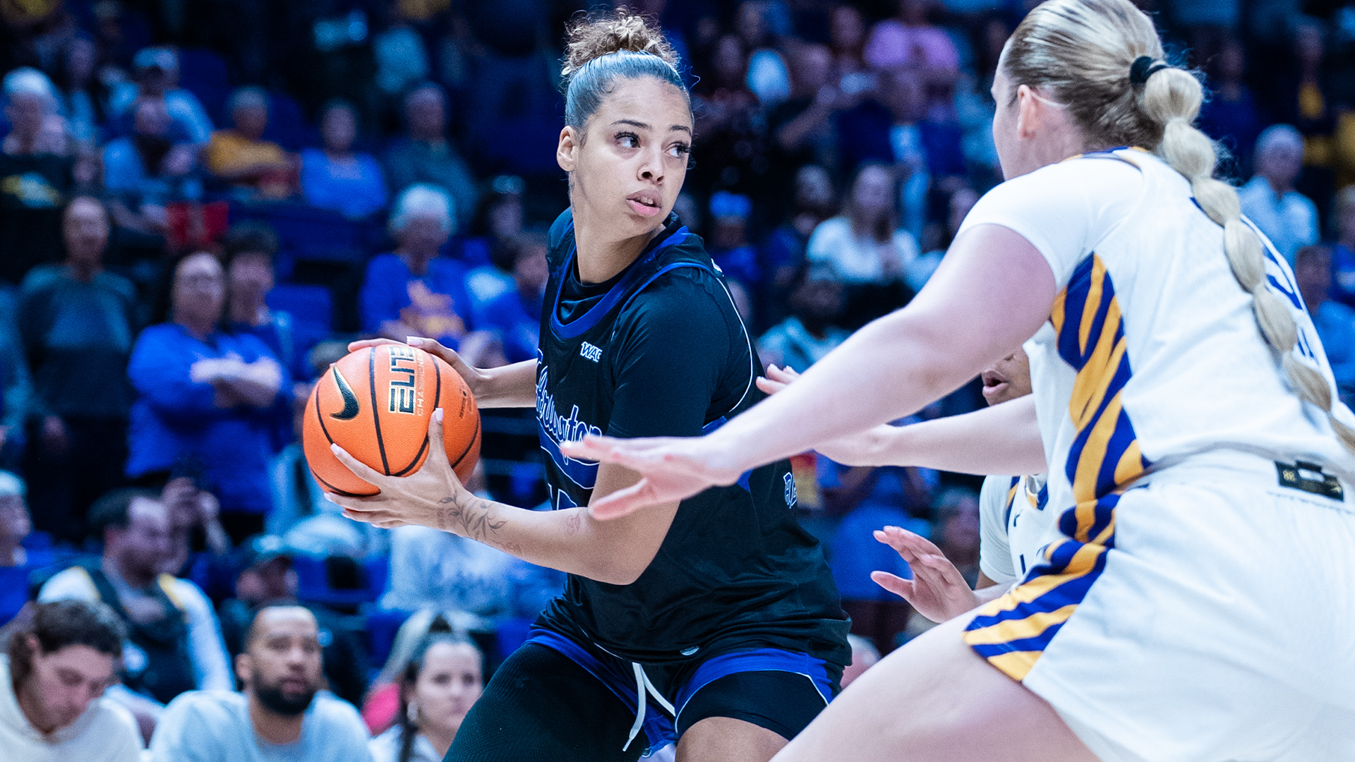 Mila Reynolds Surveys The Floor Against LSU