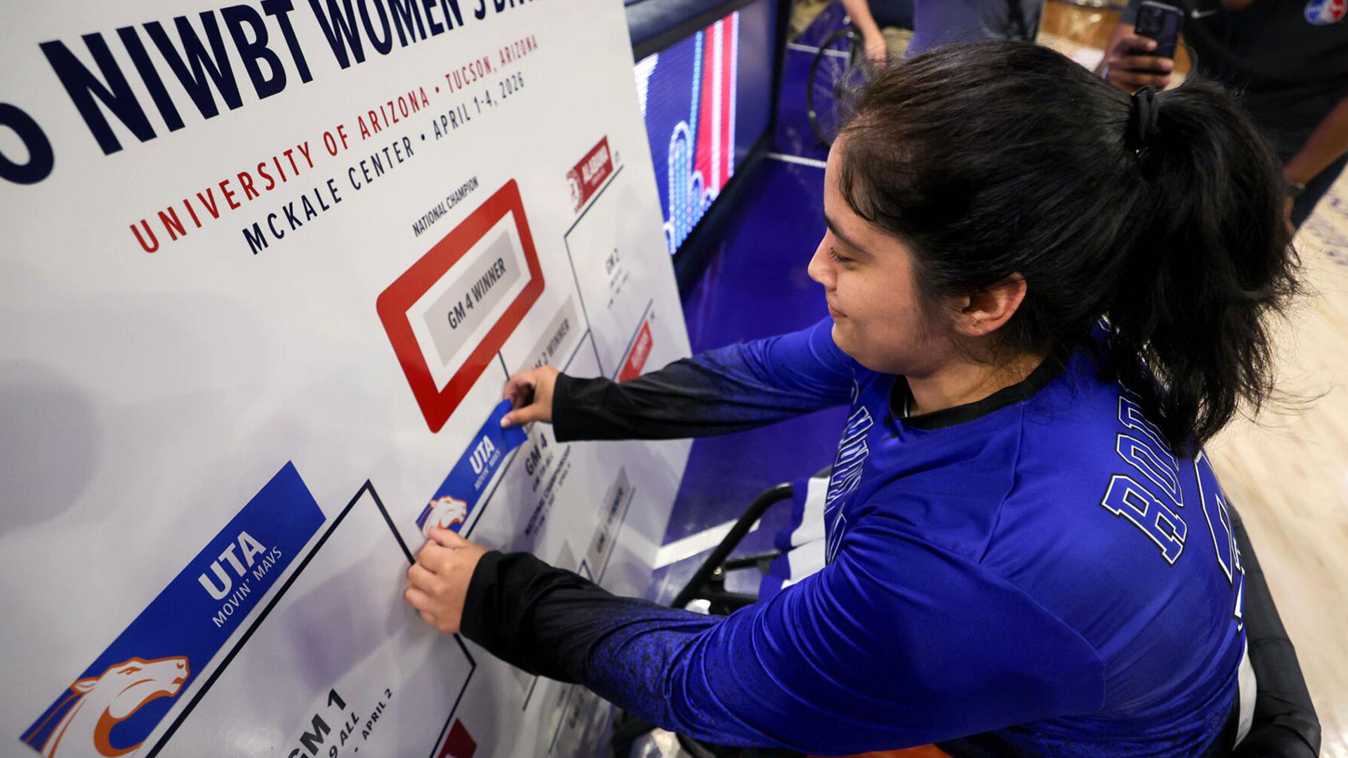 Lady Movin Mavs Semifinal Celebration