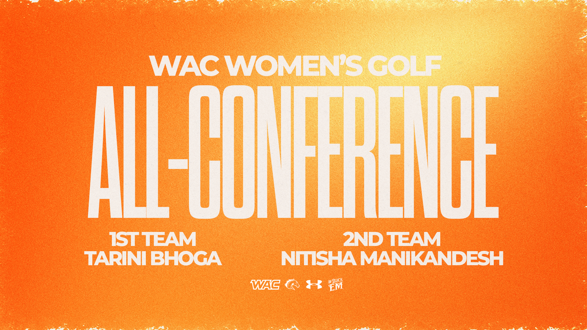 2026 All-Conference Women's Golf Graphic: 