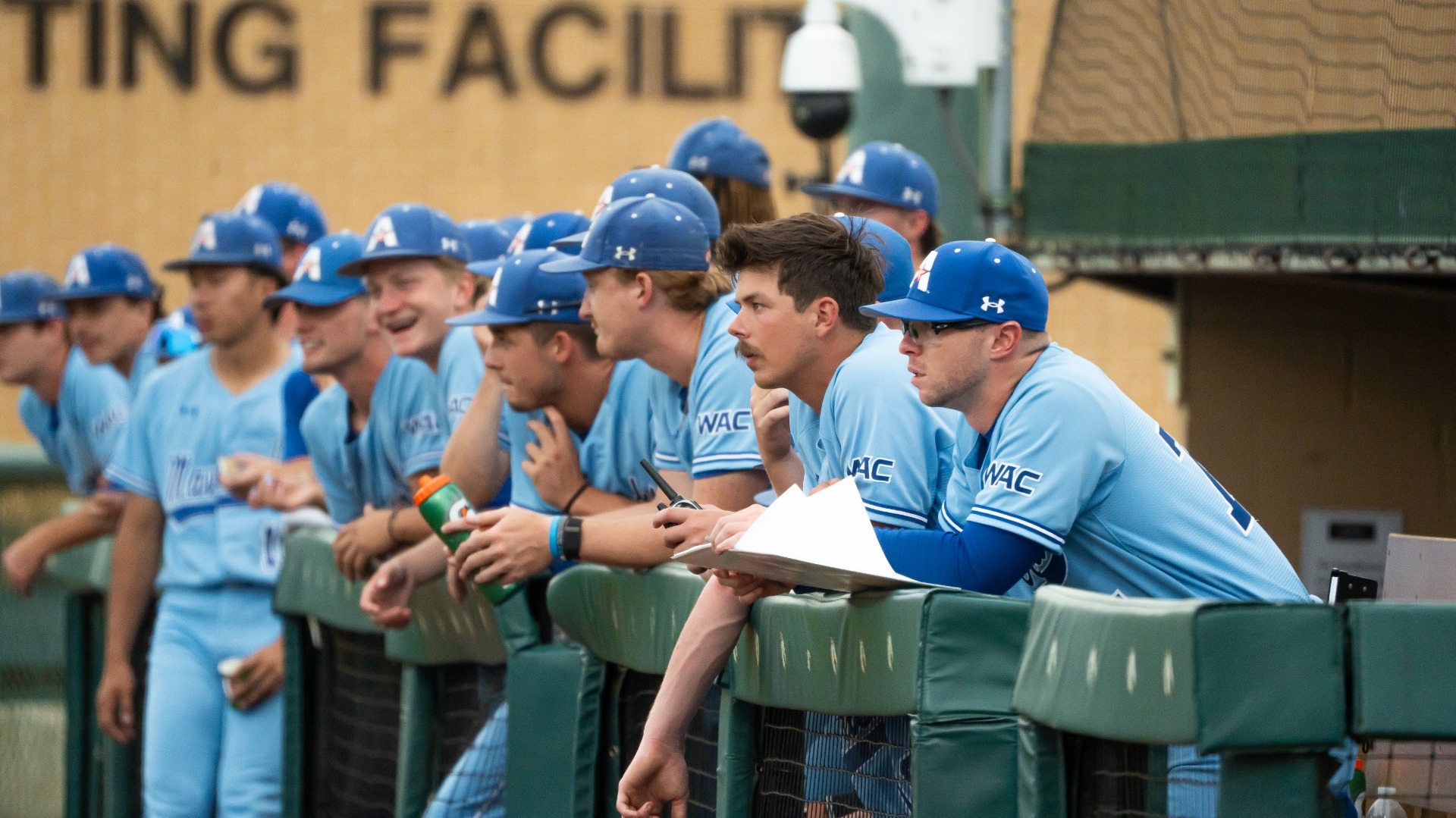 Team in dugout