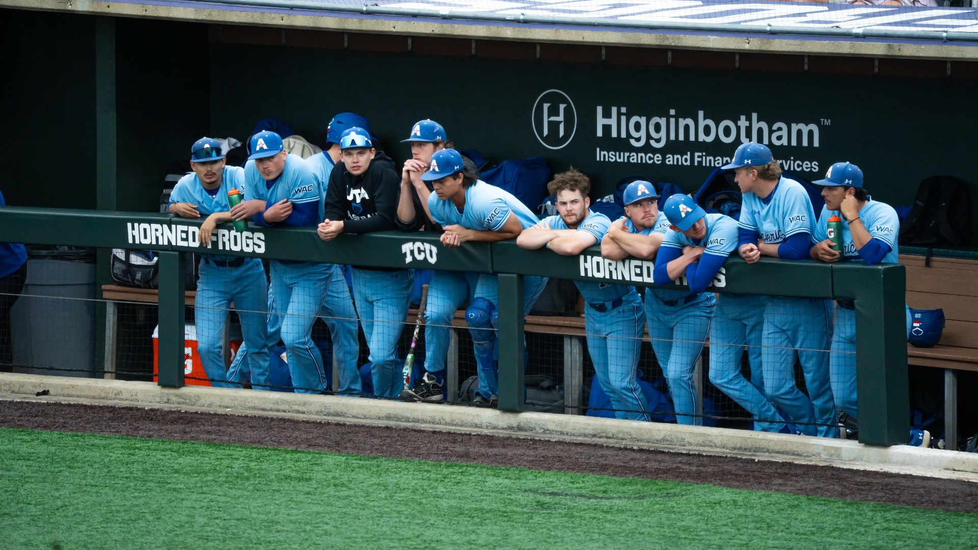 Team in dugout @ TCU