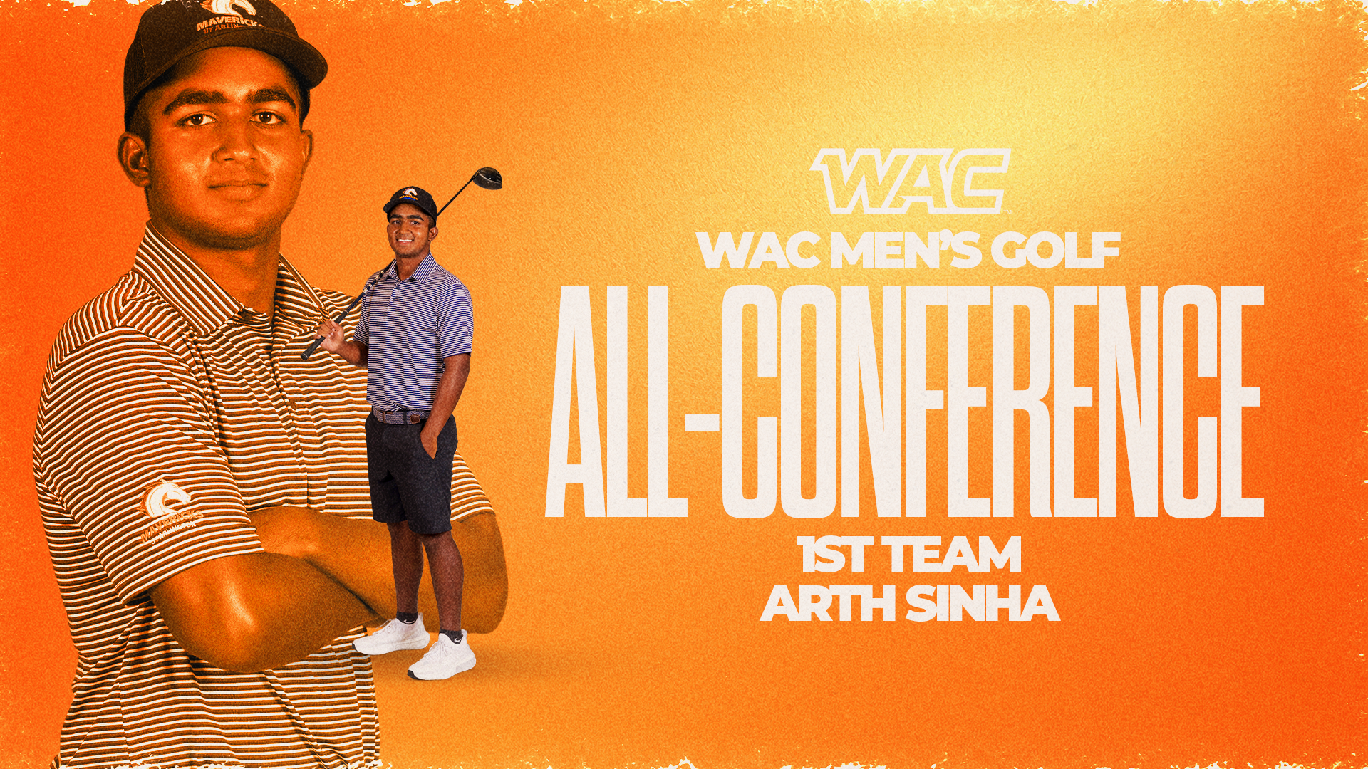 2026 Arth Sinha All-WAC selection graphic: 