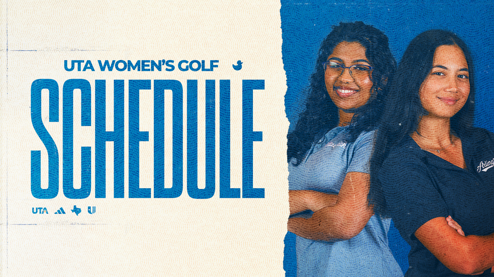 UTA Women's Golf Schedule release graphic: 