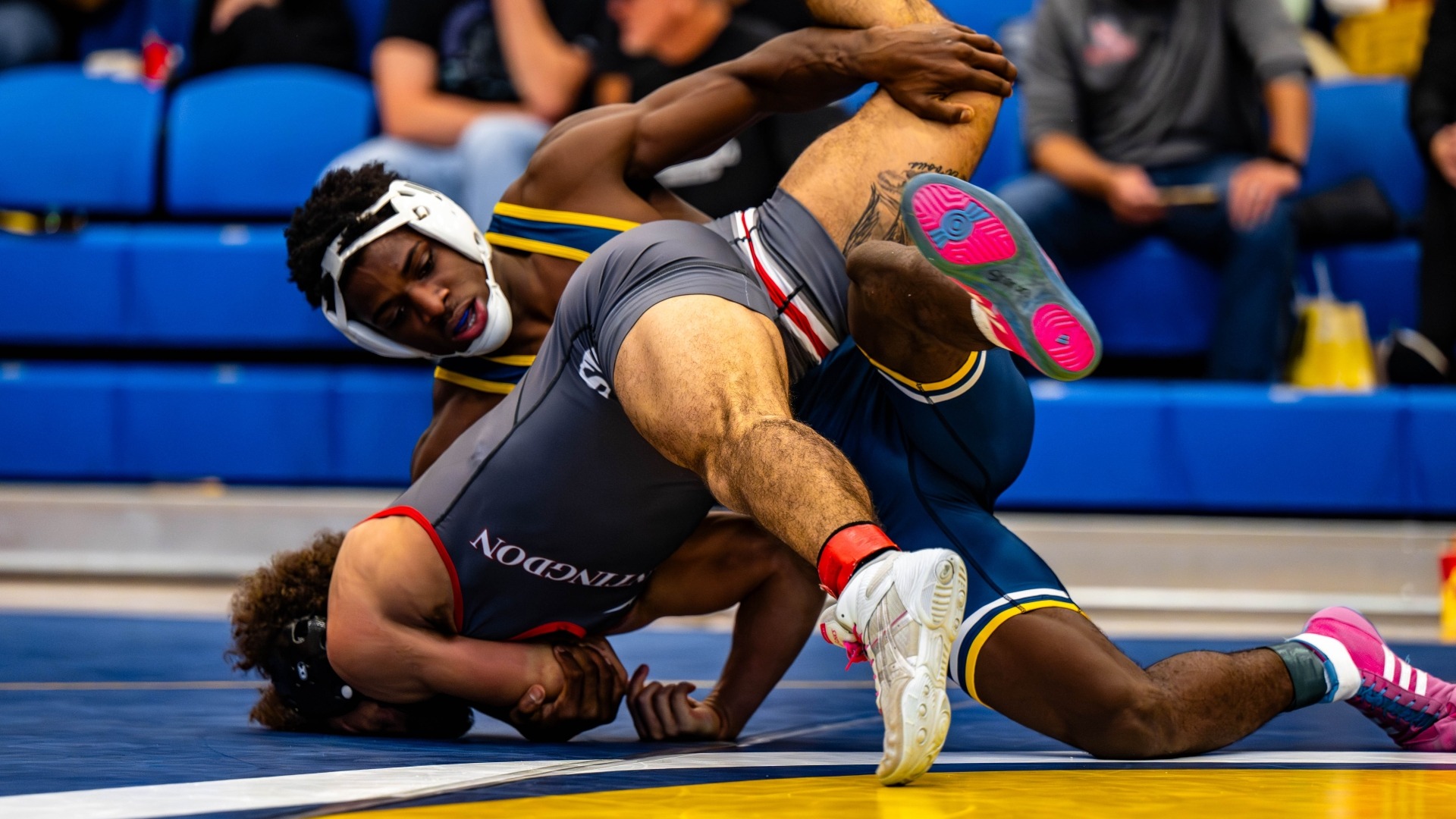 CJ Liddie works on a tech fall win in his season-opening trio of victories