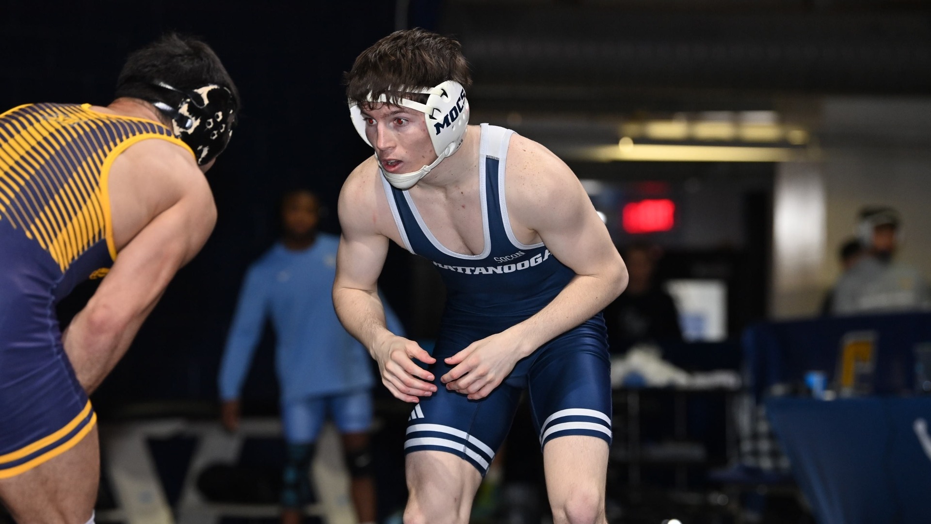 Bryce Luna looks for an opening in his day 1 match at the Southern Scuffle